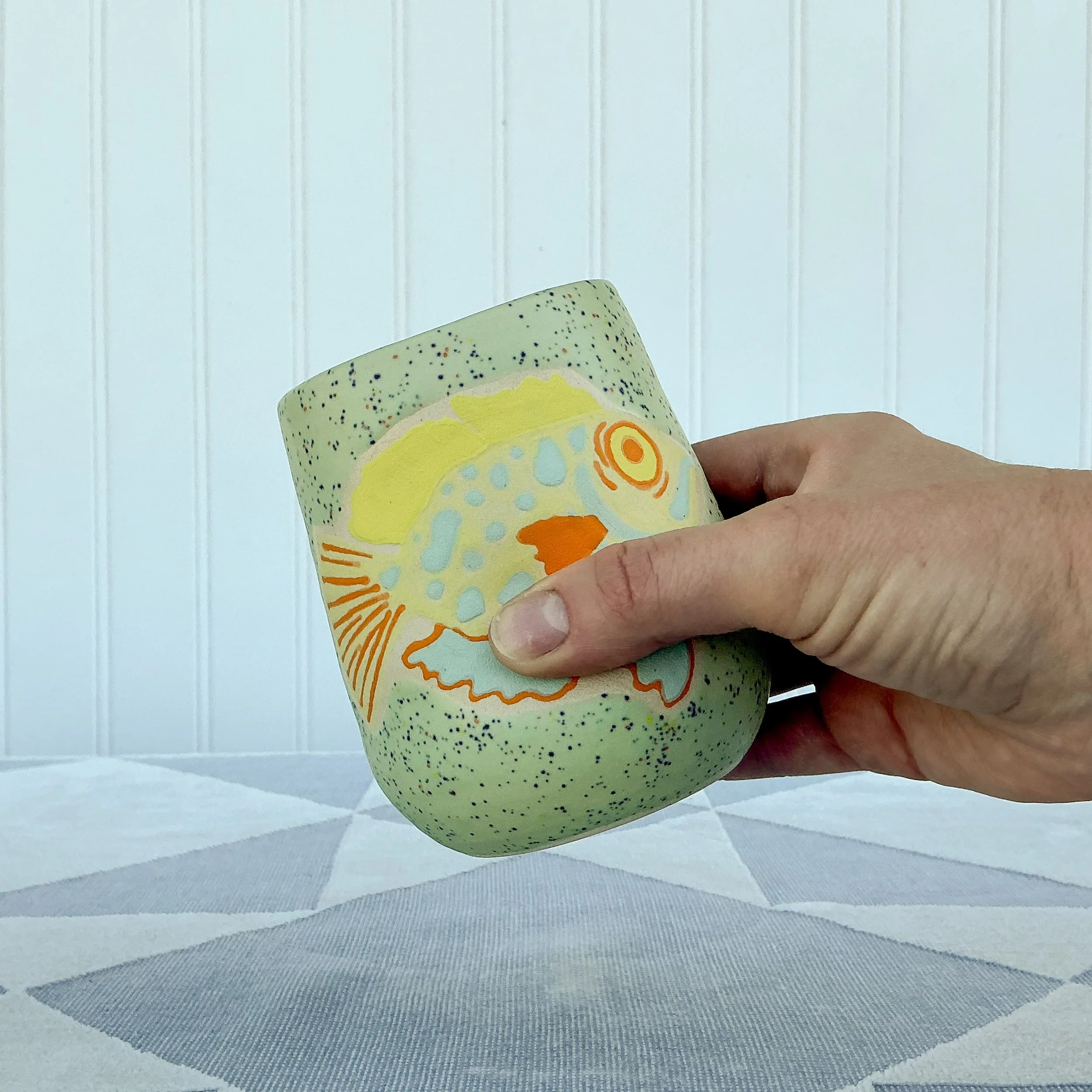 Colorful Fish Wine Cup - MINT