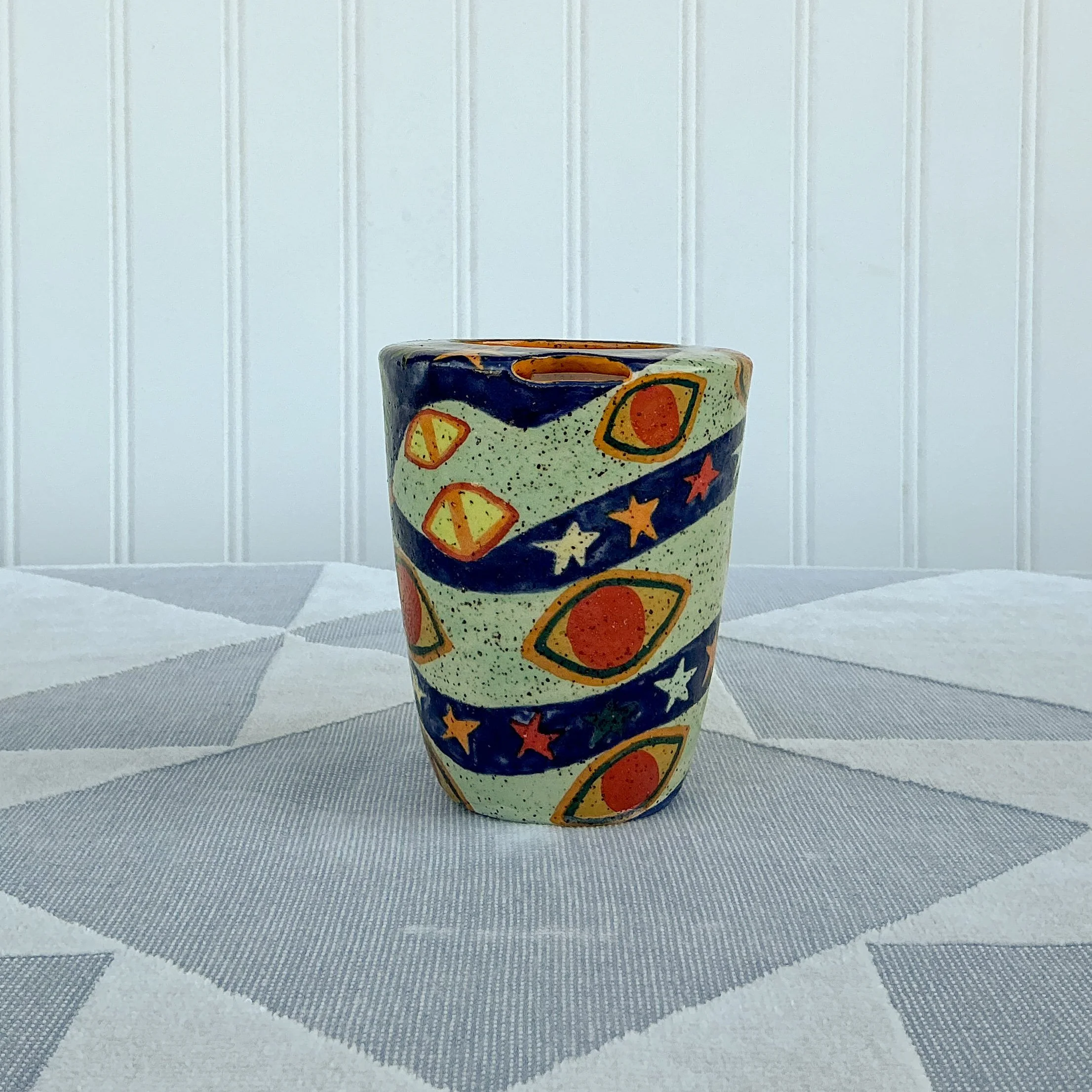 Folk Art Snake Travel Cup