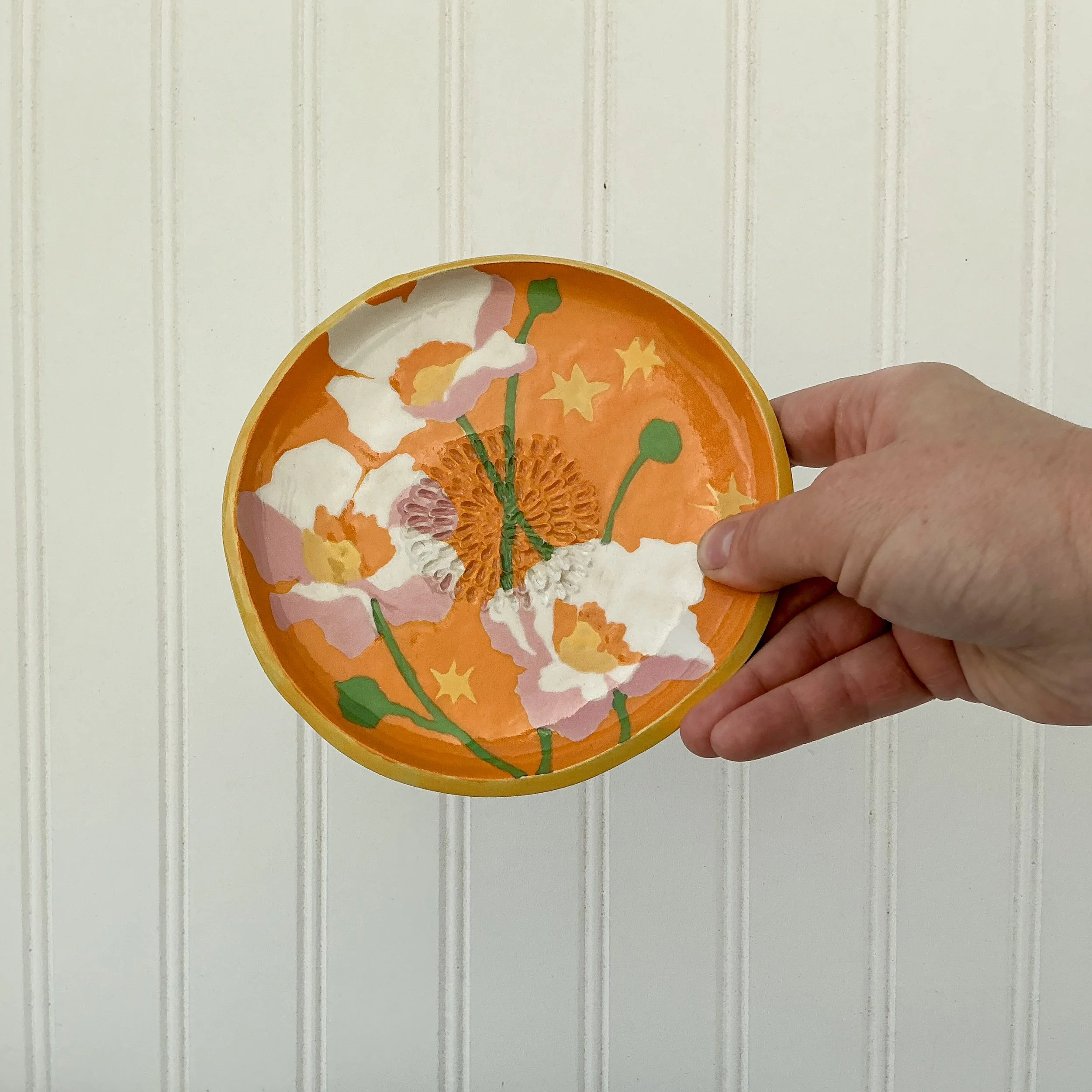 Orange Anemones Garlic Grater