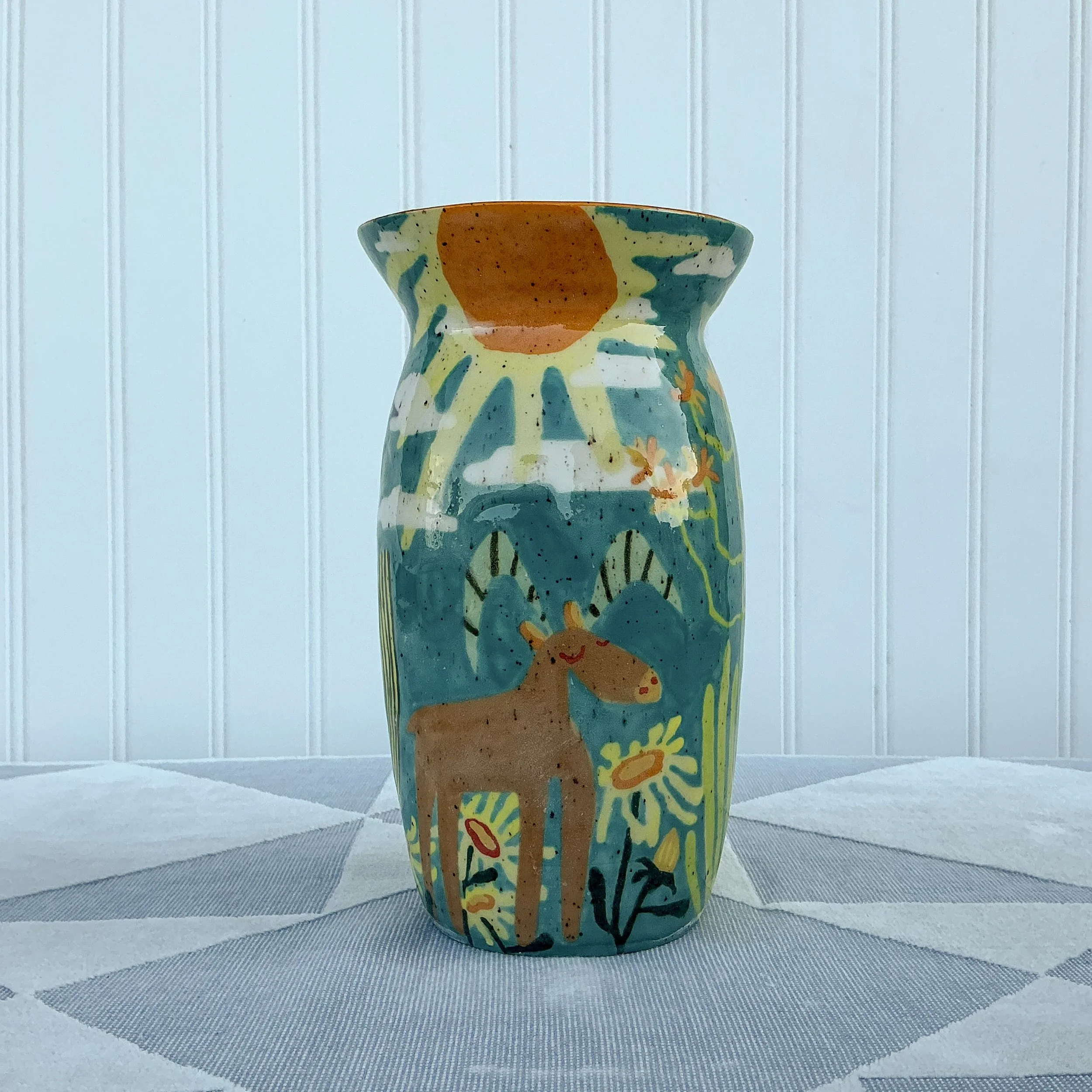 Big Horn Sheep Desert Vase - Large
