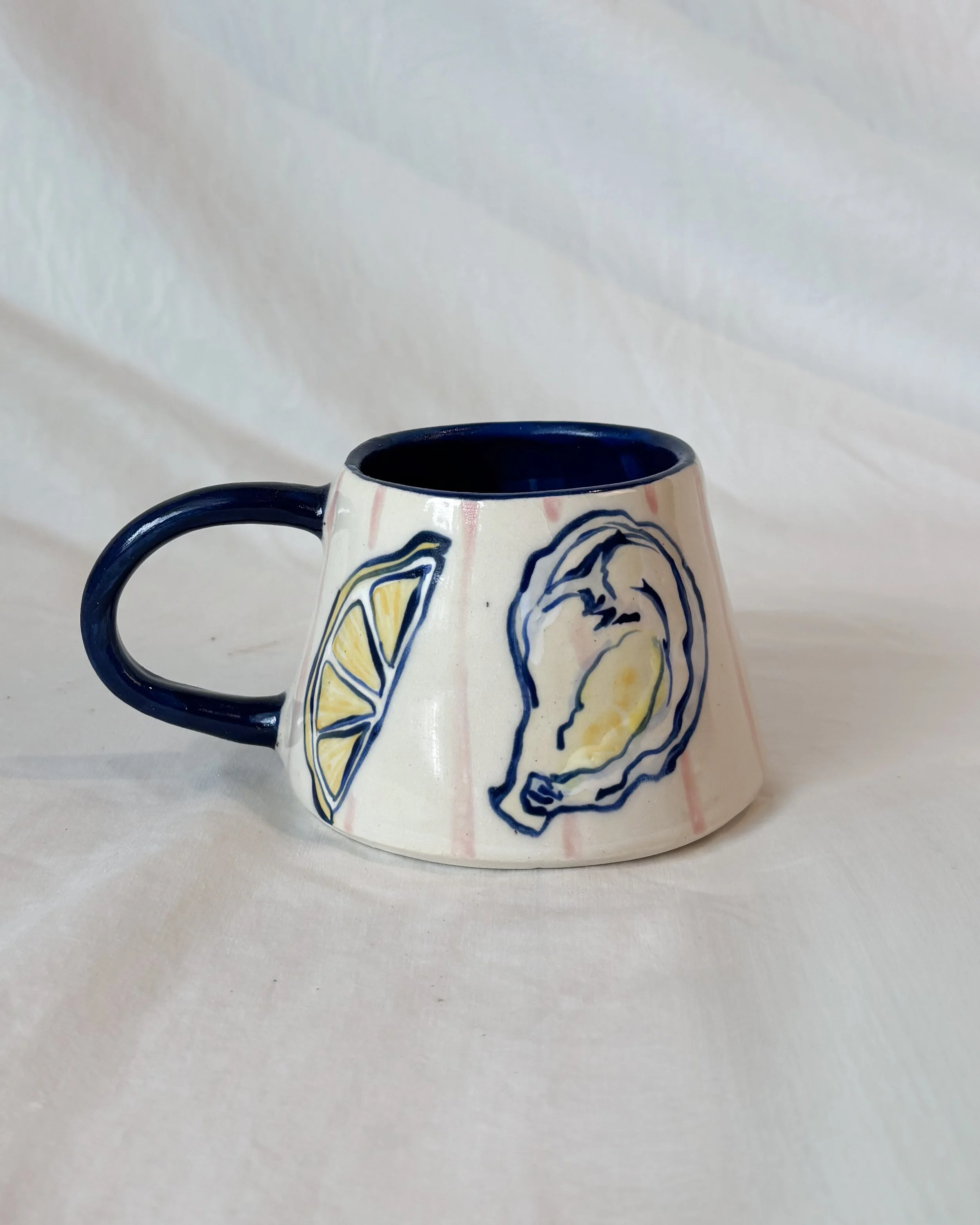 Hand-Painted Oyster Mug SECONDS
