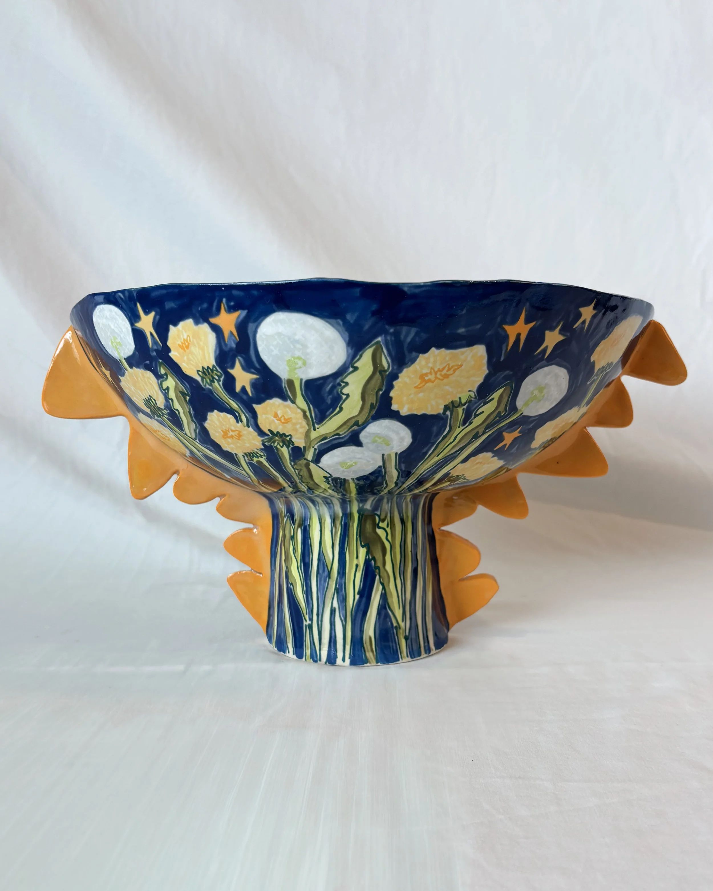 Dandelion Pedestal Bowl