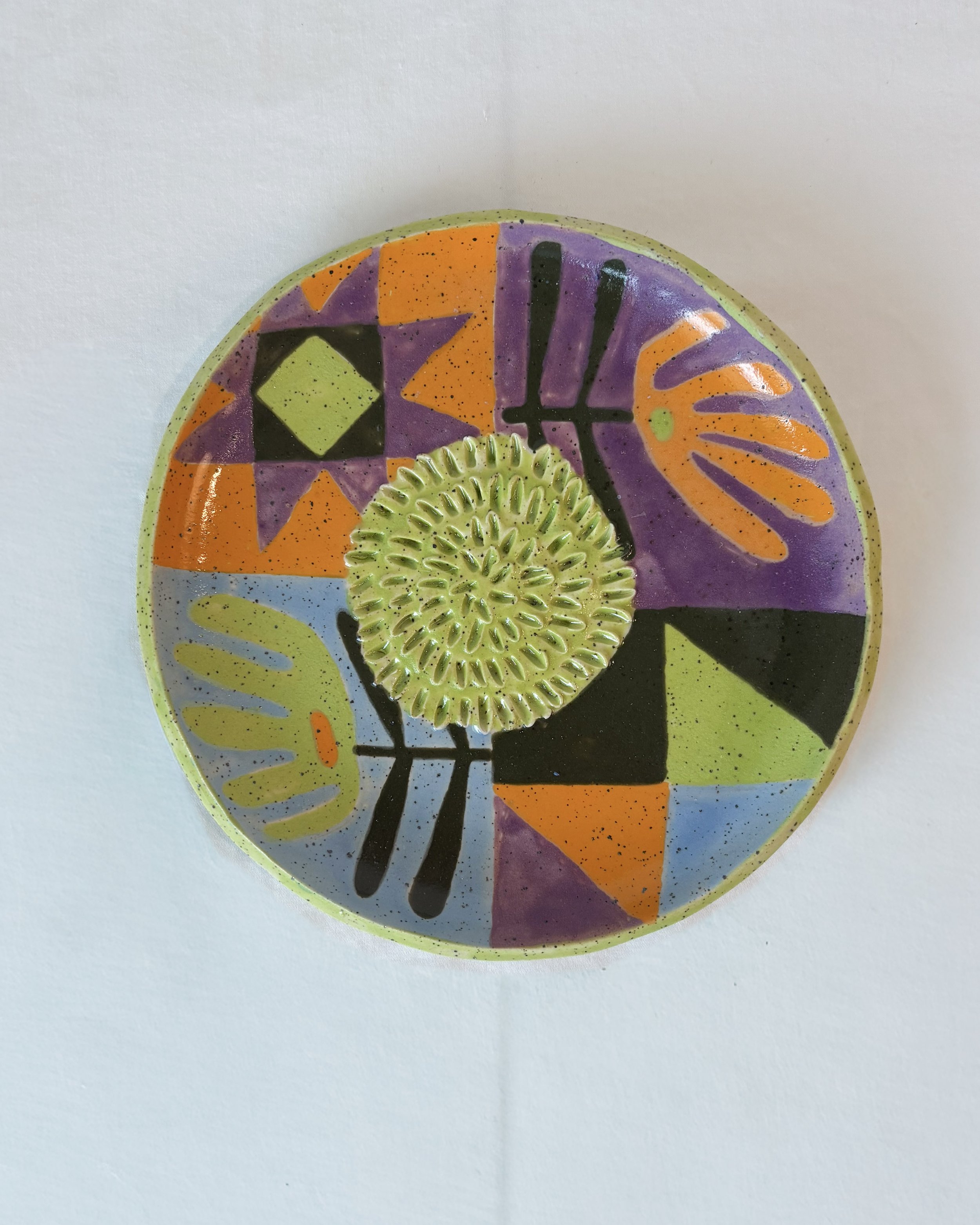Quilt Garlic Grater Plate - 2