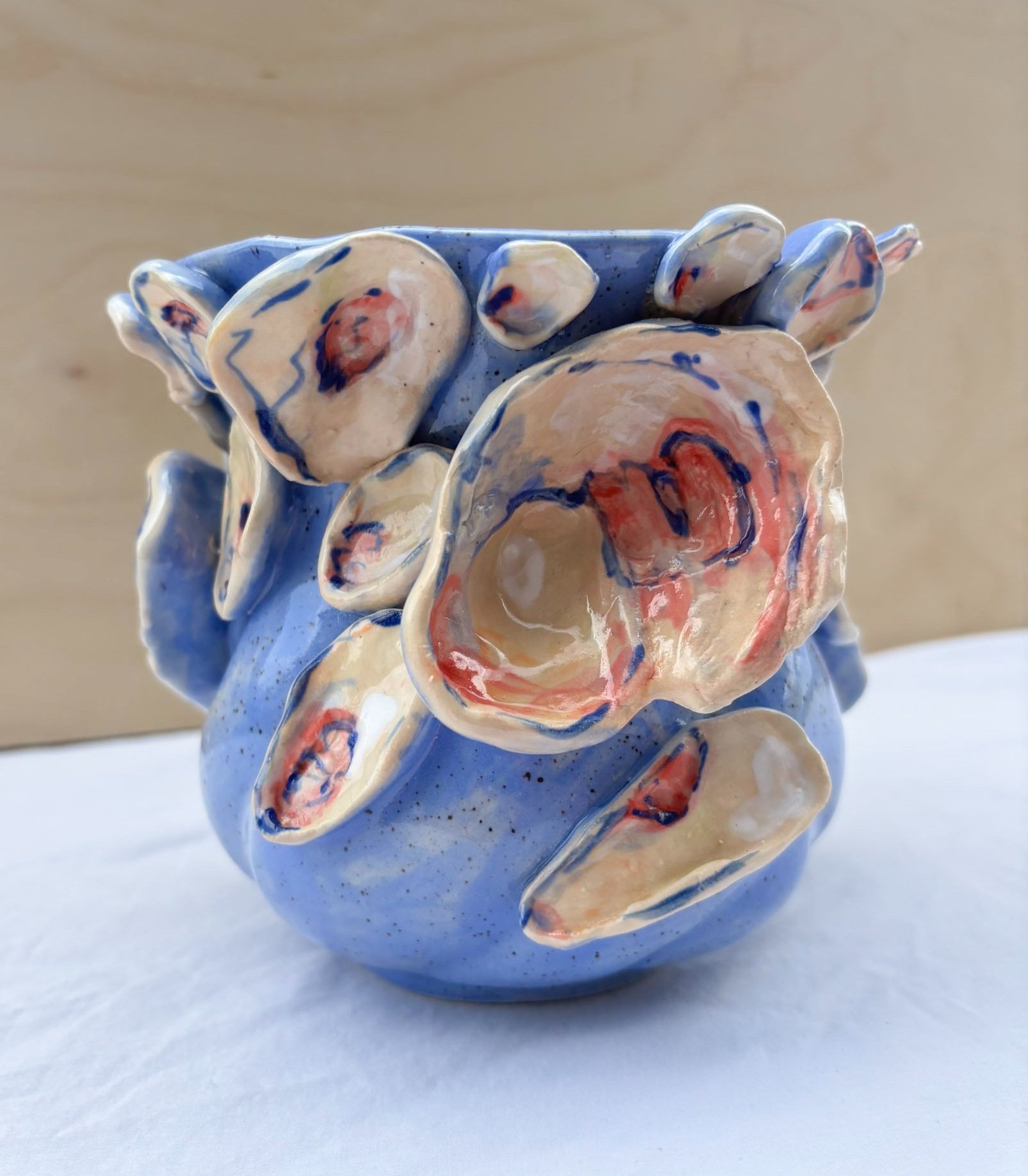Sculpted Oyster Vase