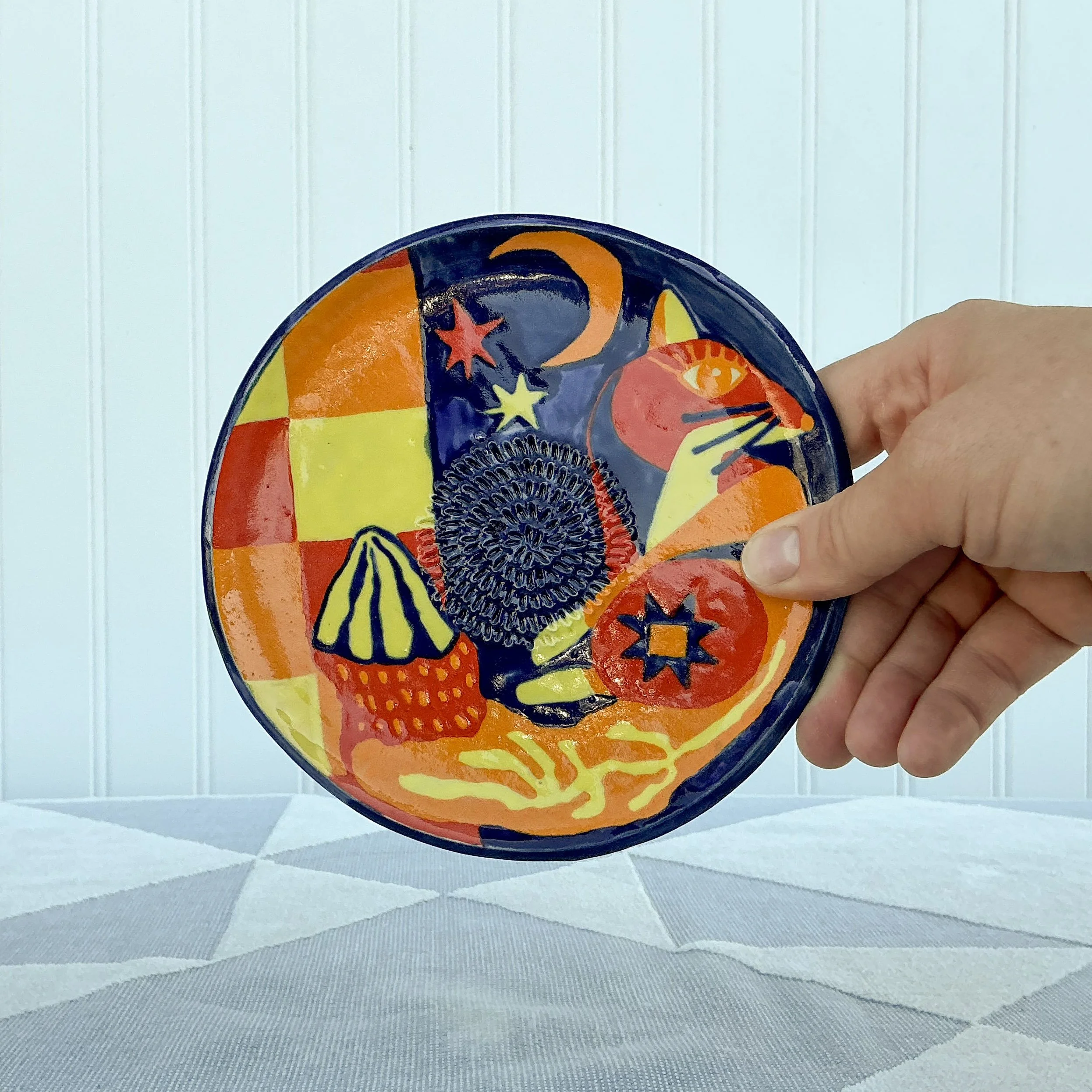 Folk Art Fox Garlic Grater