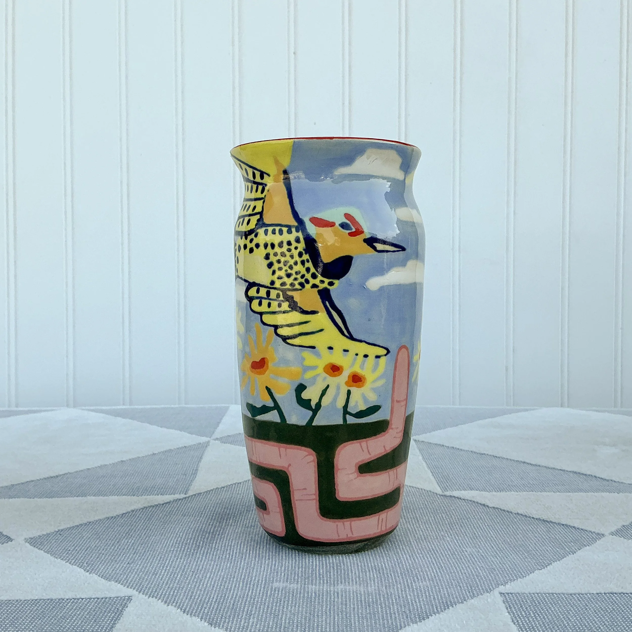 Bird and Worm Vase - Small