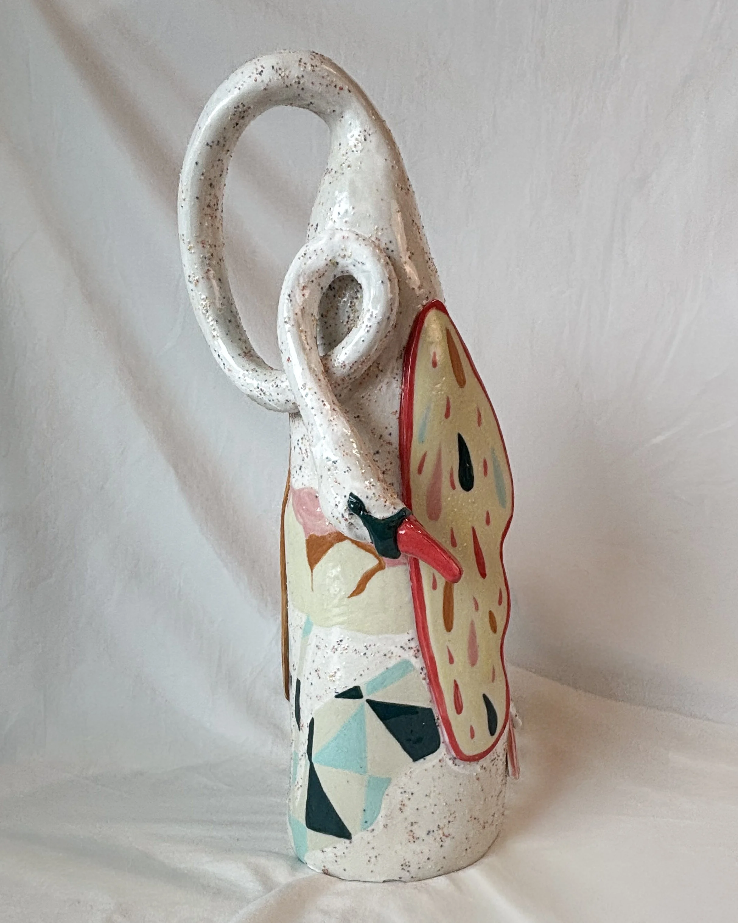 Quilted Swan Vase