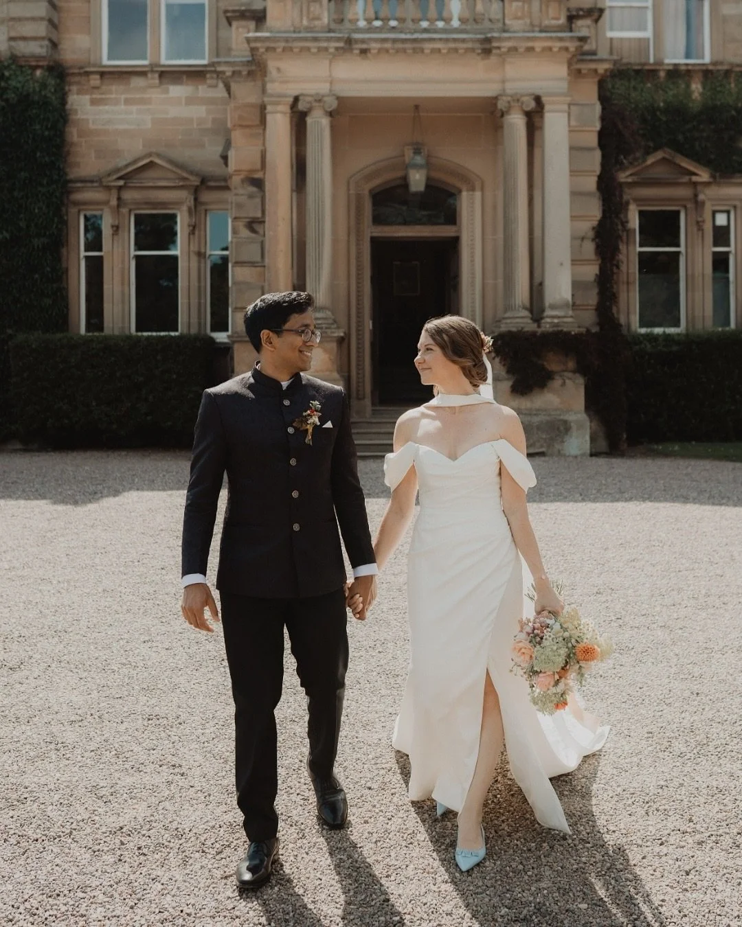 // Delaney &amp; Raj // 

What a day!

32 degrees (yep, in Scotland), espresso martinis on the lawn, vows that had everyone in bits, and a ceilidh (without a single Scottish person) that was absolute magic chaos. 

Errol Park always feels like home, 