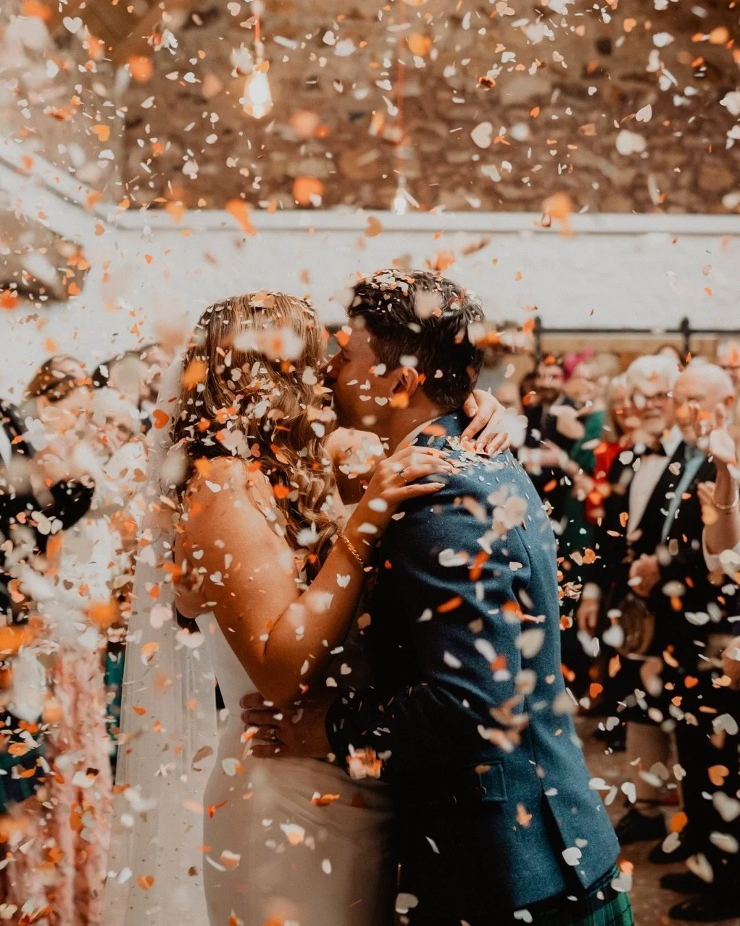 // Confetti //

More confetti magic from Katie + Jonny&rsquo;s sneak peeks from their epic Cow Shed Crail wedding a few weeks ago! 

&mdash;

Suppliers: 

Couple: @katiehug20 &amp; @bigginjd6
Photographer: @adamlutophotography
Celebrant: @markthehuma
