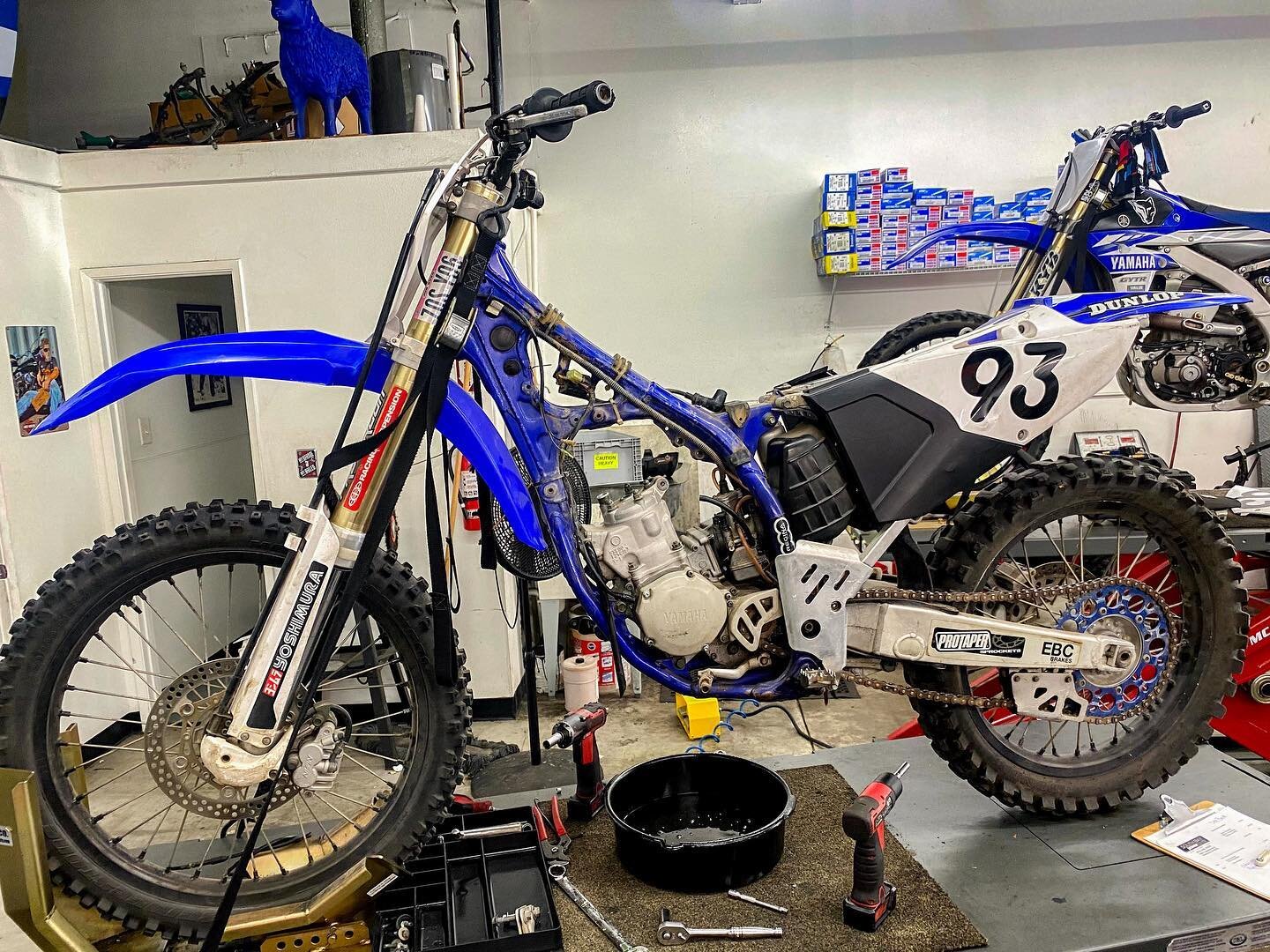Sometimes you just have to start from scratch. Check out this teardown of a YZ 125. 
.
Need a rebuild? Give us a call today.