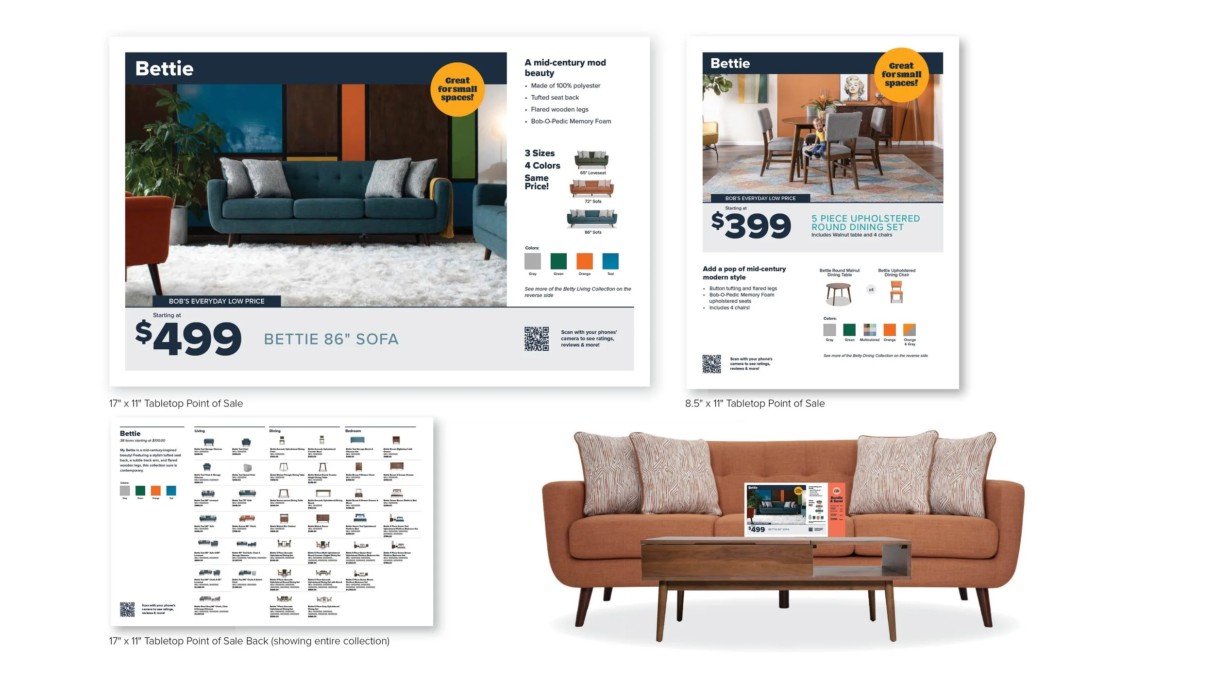 Detailed tabletop communications help customers self shop