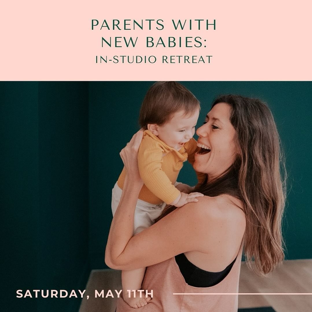 Don&rsquo;t miss this opportunity to connect with other new parents in your yoga community! ⁠
Parents with New Babies: In-Studio Retreat⁠
Saturday, May 11th,1 - 3:30PM with Jess Boots⁠
These precious hours at the studio are here to provide an opportu