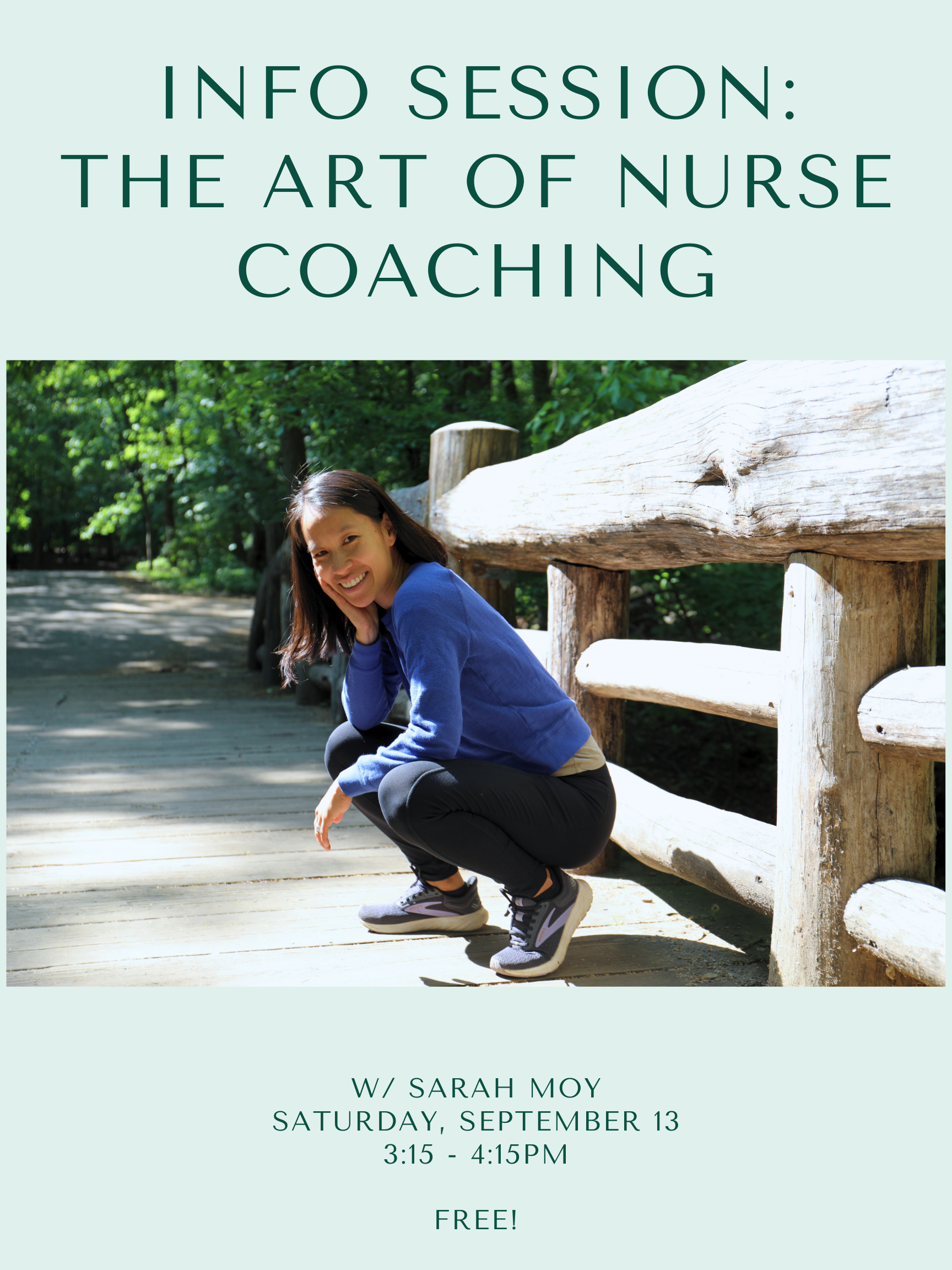 Info Session: The Art of Nurse Coaching with Sarah Moy