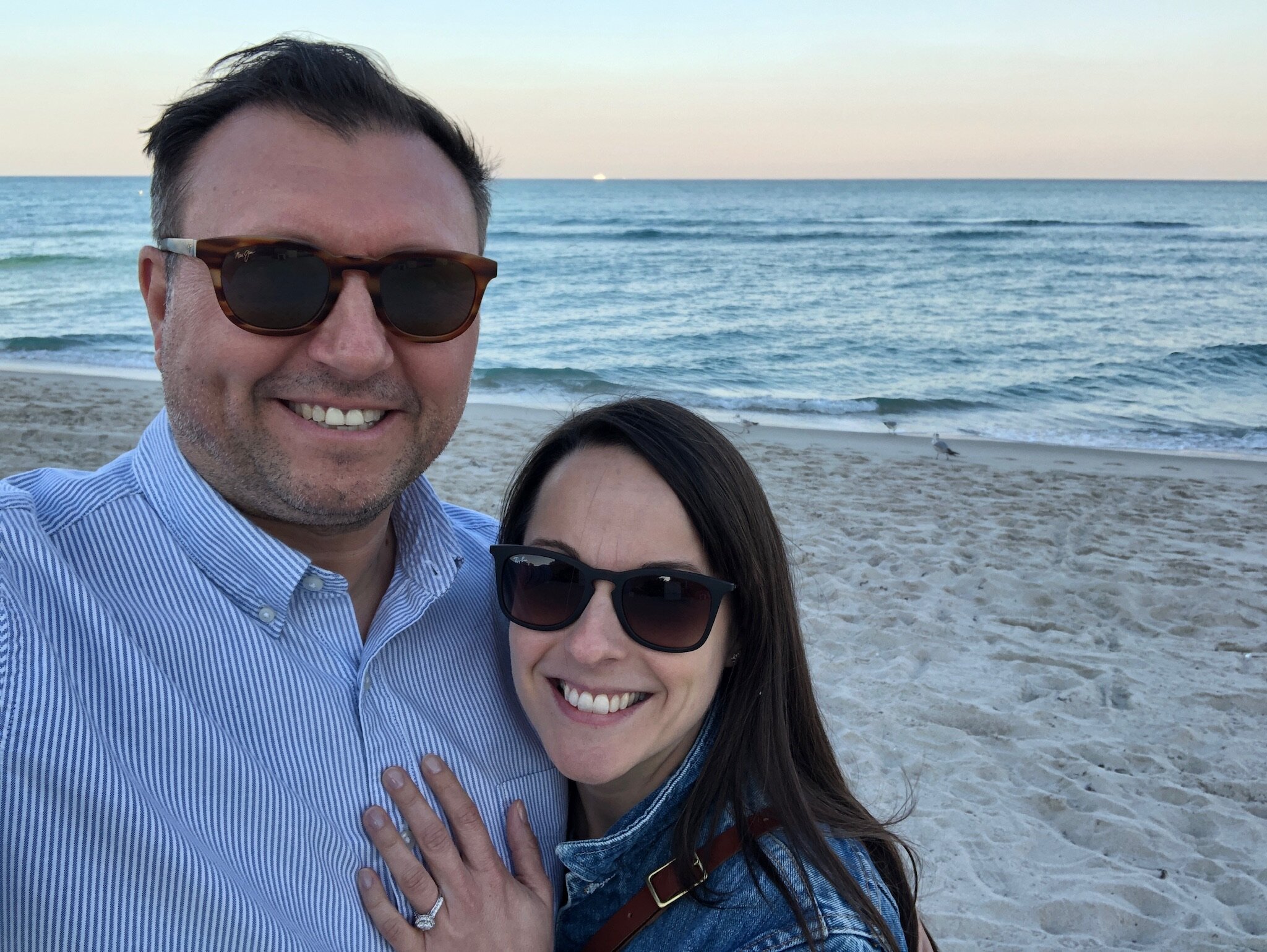 Katie & Tony at the Beach (duh)