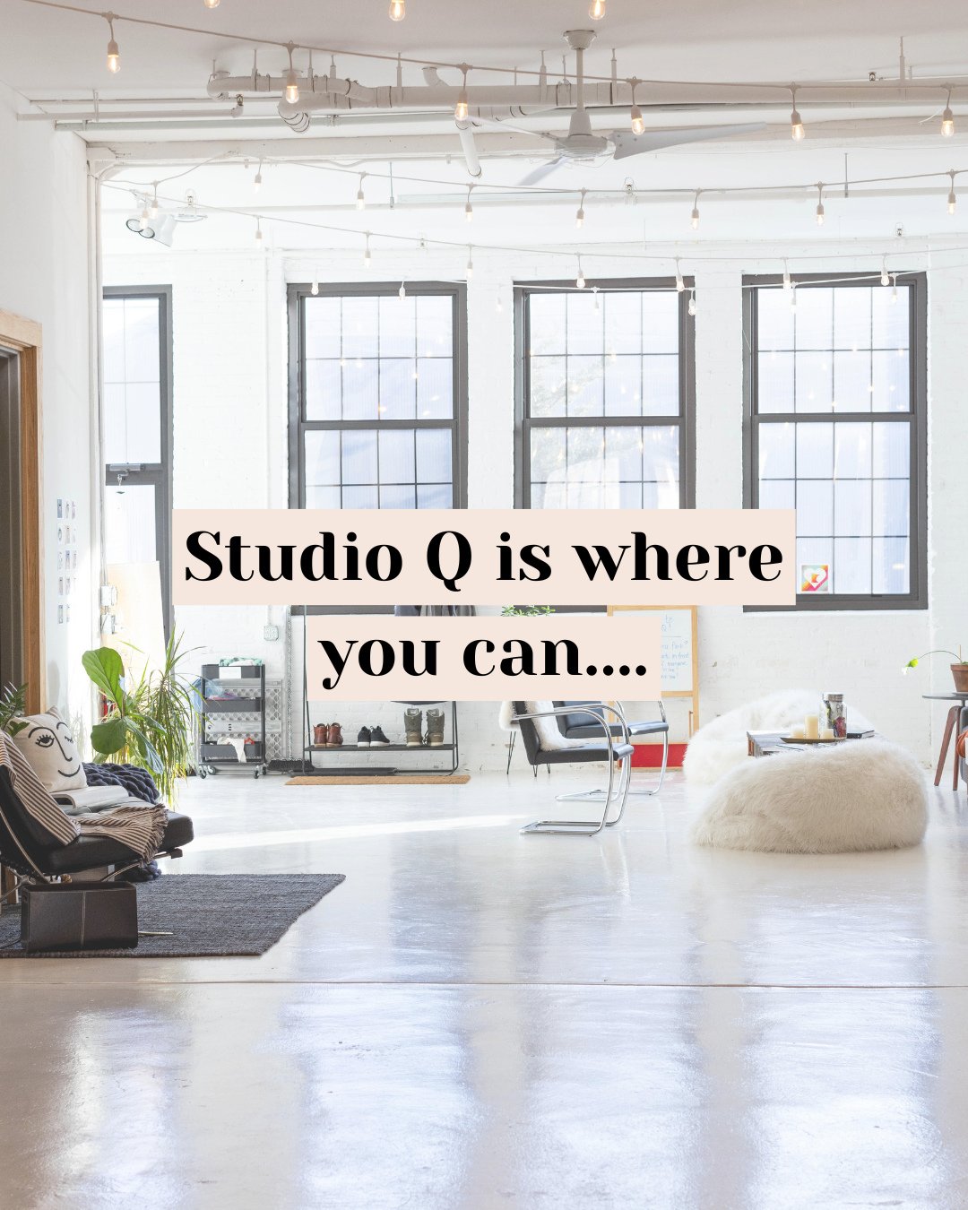 Styled sets, sun-drenched tables, big ideas on whiteboards. Whatever you're planning, Studio Q brings the vibe. ✨⁠
⁠
Tap the link in bio to book your next shoot, gathering, or creative project.⁠
⁠
 #StudioRental #MinneapolisStudio #EventSpaceMN #Crea