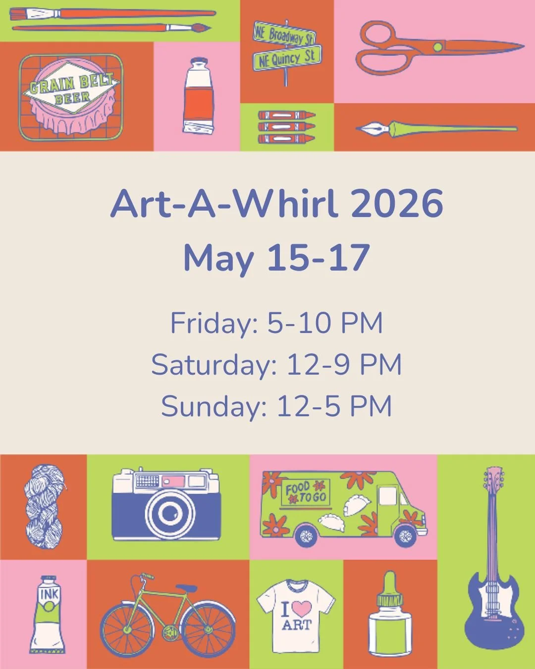 It&rsquo;s that time of year again! Art-A-Whirl is just around the corner! ⁠
⁠
Over the next few days, we&rsquo;ll be sharing a closer look at the 20 incredible makers who will be joining us at the studio. From books and candles to ceramics and, of c