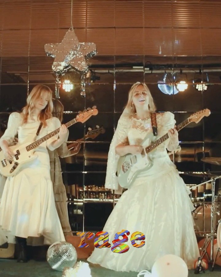 one week since my album came out wahhh &bull;&bull;&bull; turn on the telly because we just got added to @rageabc &bull;&bull;&bull;&bull; biggest love to @painted.sun.in.abstract @pa.igec for making this video with me and all my stunning friends for