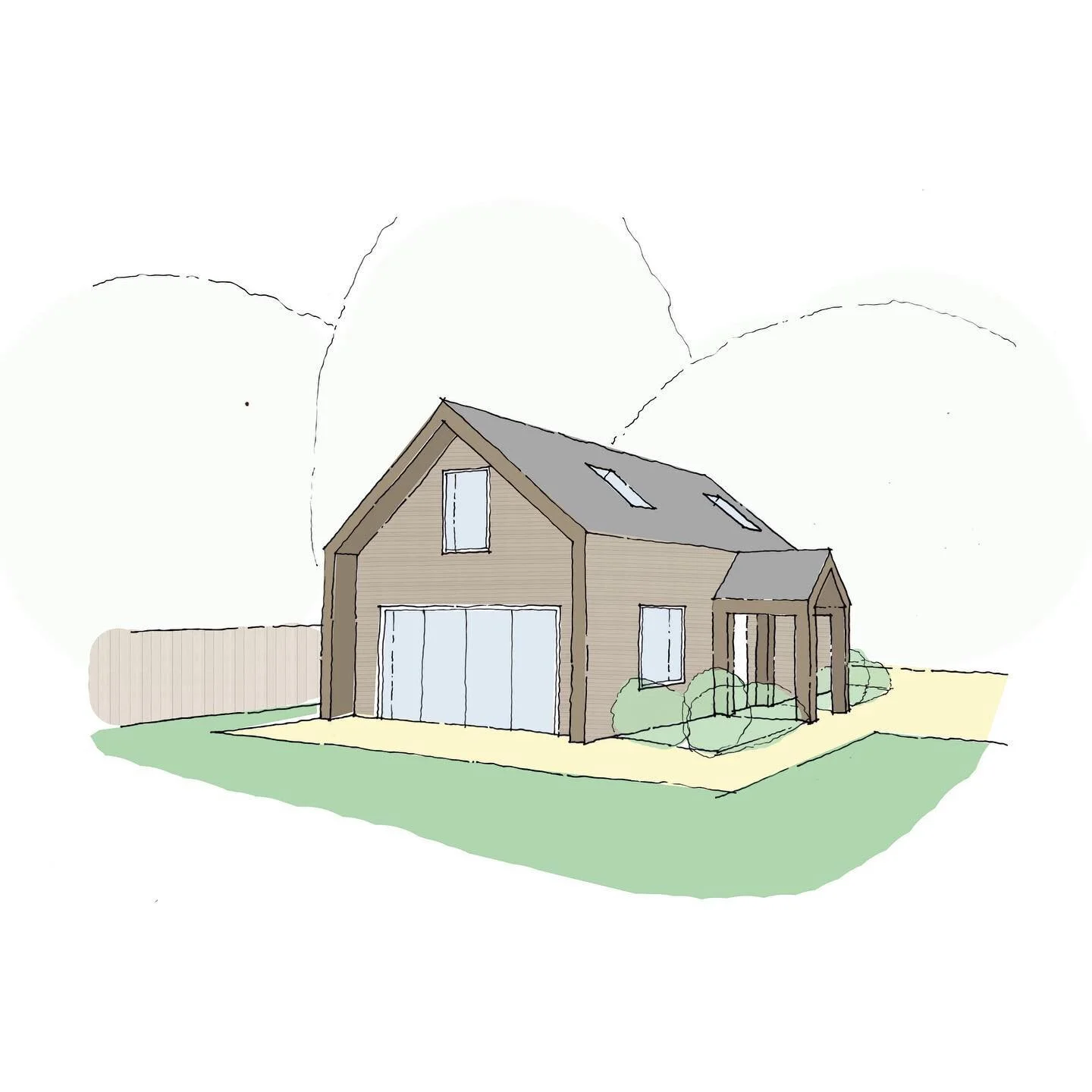 Sketch concepts for a new build barn style home we&rsquo;re currently working on in Sussex.

#architecture #archdaily #archidaily #barnconversion #newbuild #sussex #timberframe #ciat #sussexbuild