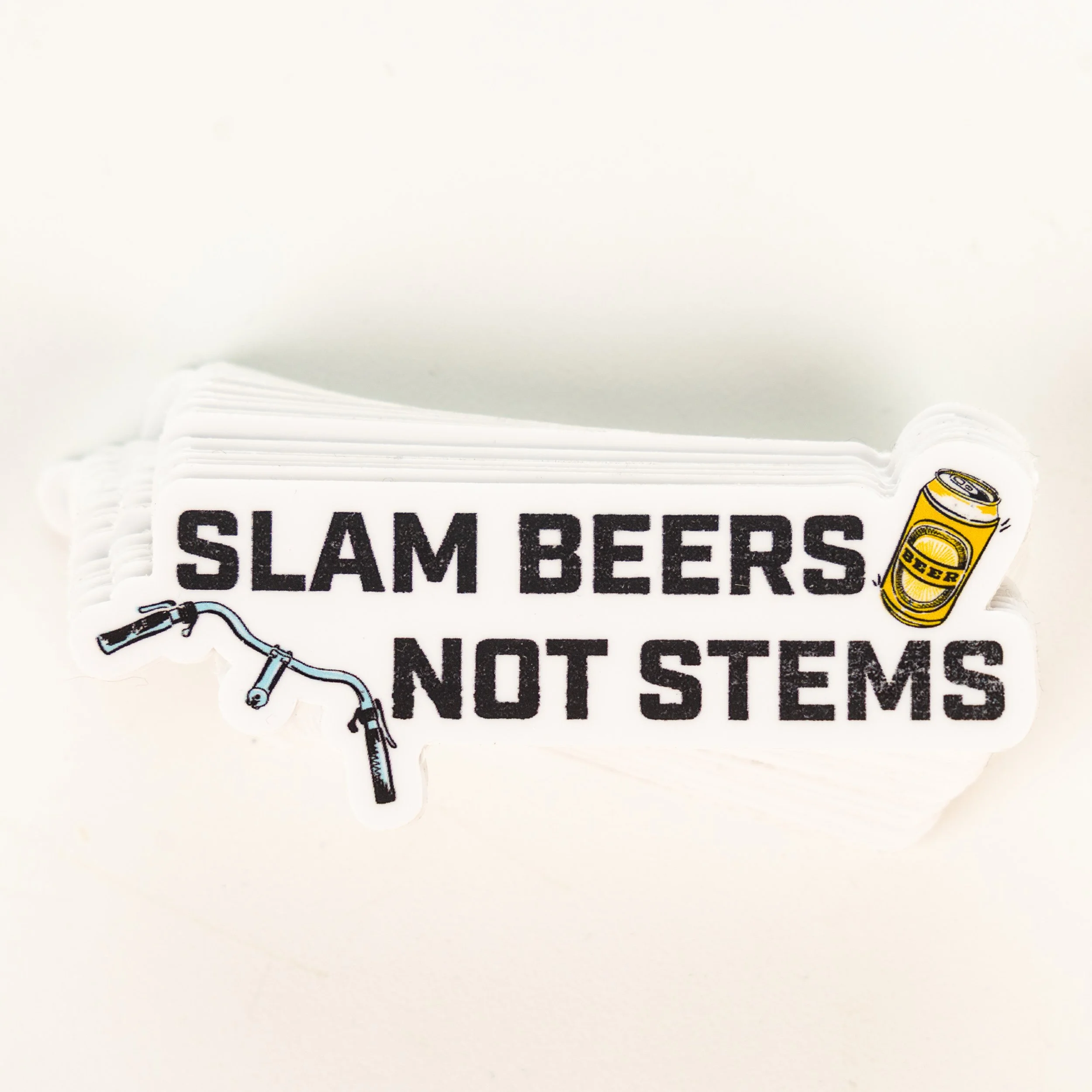Slam Beers Not Stems Sticker