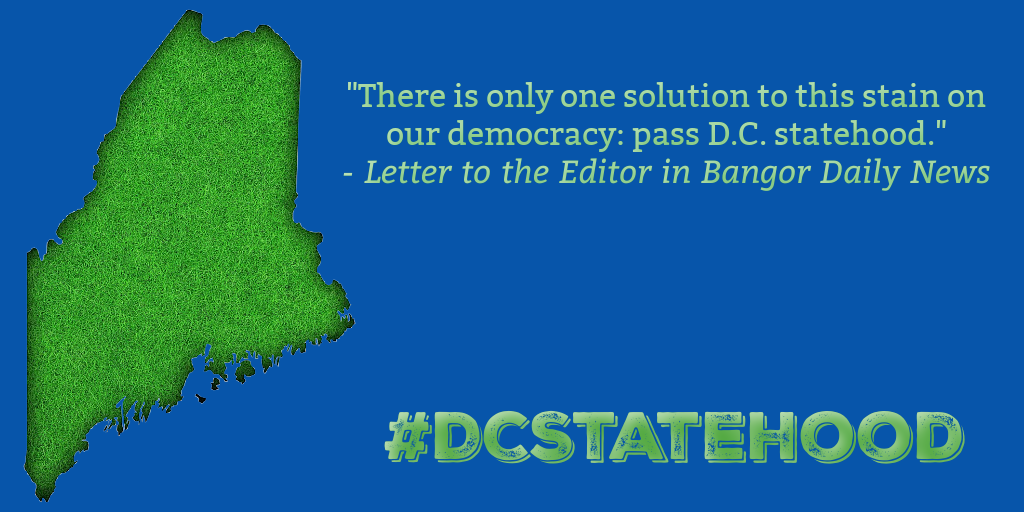 Bangor Daily News Letter: Collins wrong on DC statehood