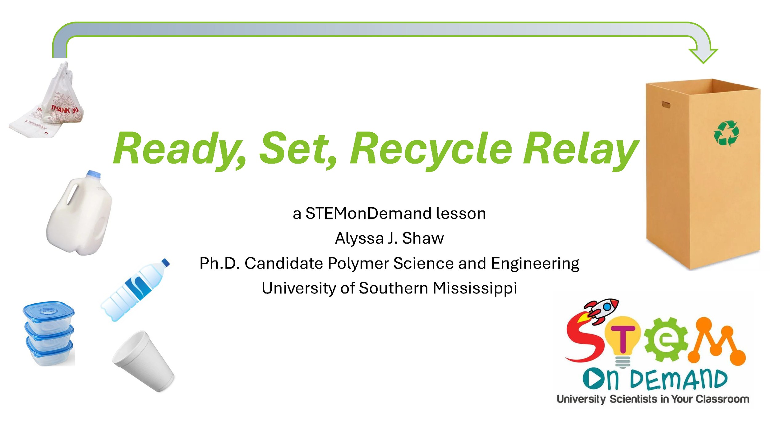 Ready, Set, Recycle Relay! Lesson grades 3-5 — STEMonDemand