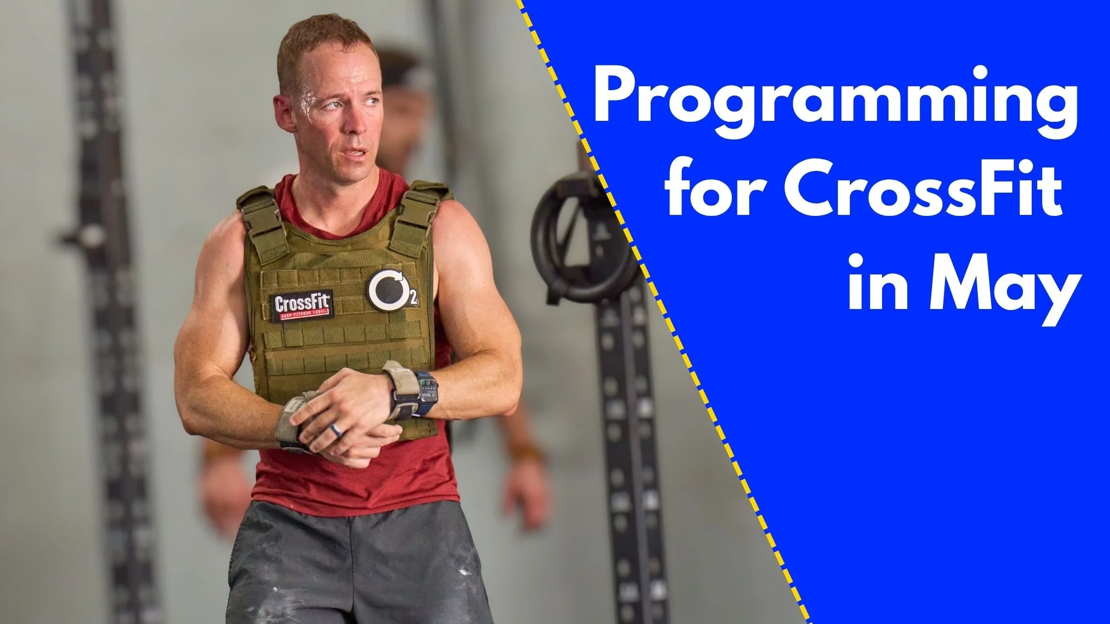 CrossFit athlete in weighted vest training for Memorial Day Murph at Blue Eagle Fitness in May