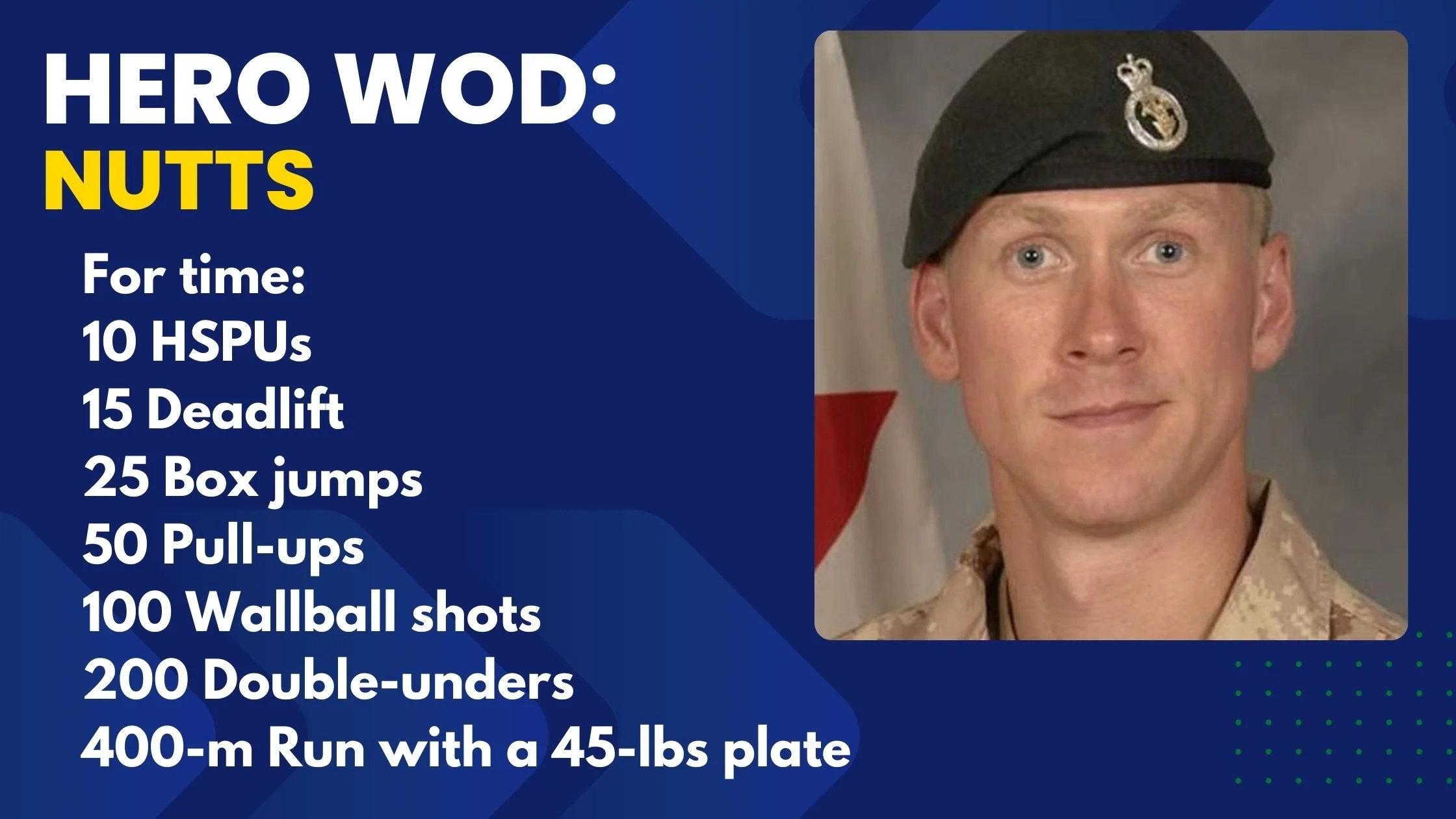Hero WOD Nutts: Honoring Lt. Andrew Nuttall