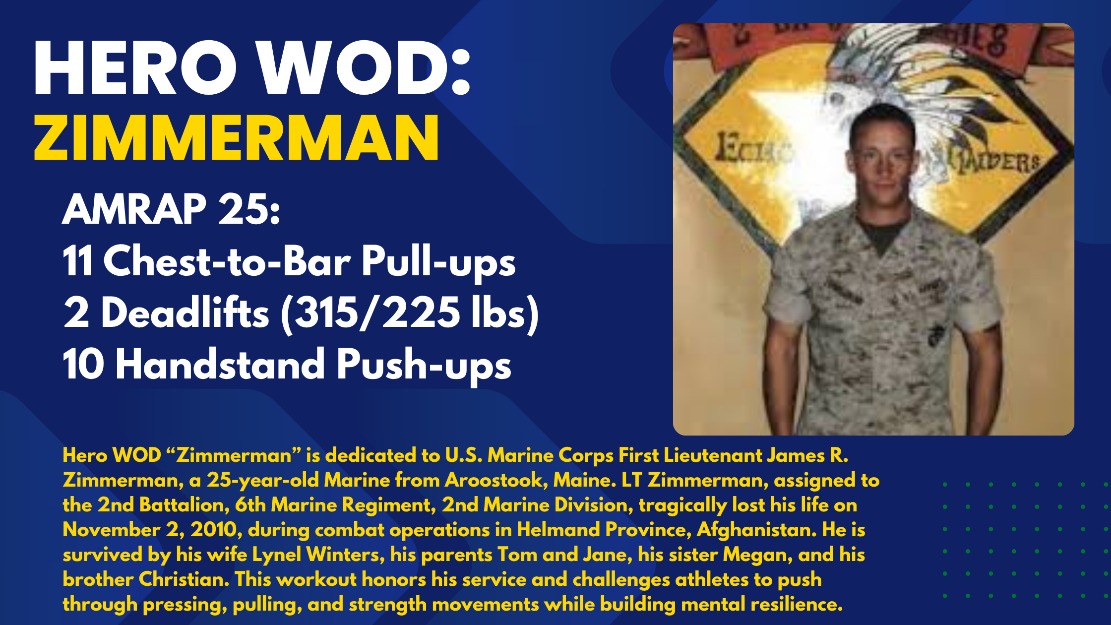 Hero WOD Zimmerman: AMRAP Strength &amp; Endurance Challenge