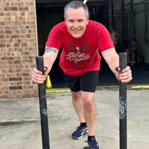 Jon Fritschle, Blue Eagle Fitness CrossFit and nutrition coaching member, Fulshear TX