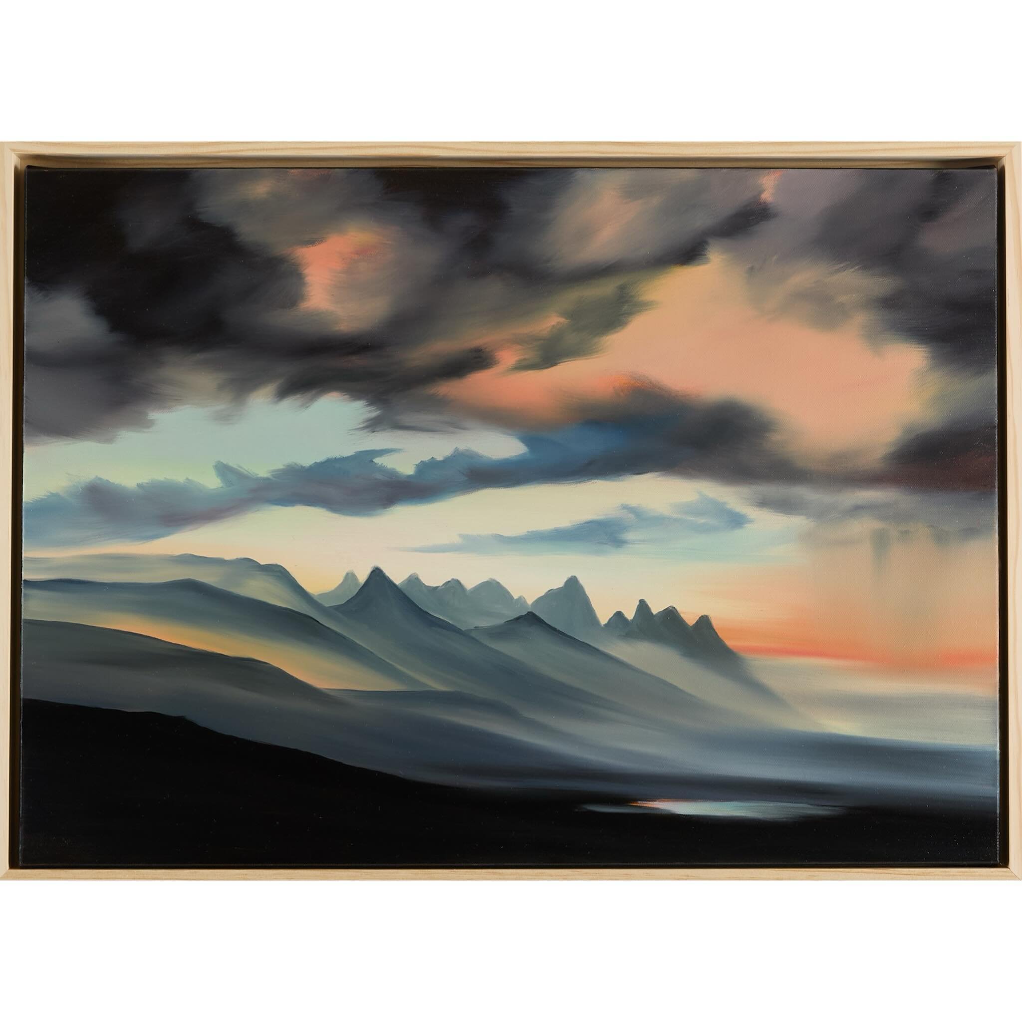 &ldquo;Storm Break&rdquo; oil on canvas, 20x28 inches, framed in Chilean pinewood floater frame and signed on the back. Painted all-prima (wet-on-wet all in one session). Currently available at @brazenbellingham