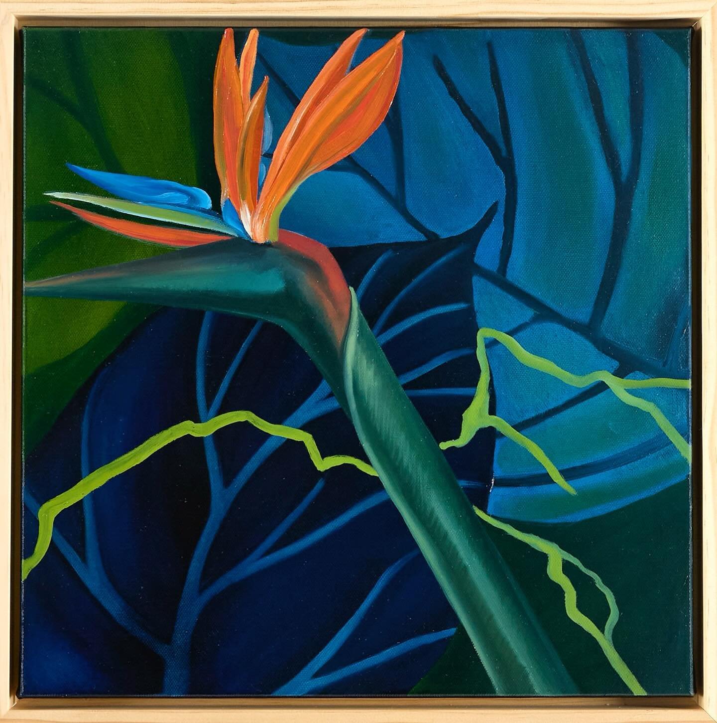 &ldquo;Frida&rsquo;s Bird of Paradise&rdquo;
Oil on canvas, 16x16 inches, framed. Women of Vision Collection 2024
