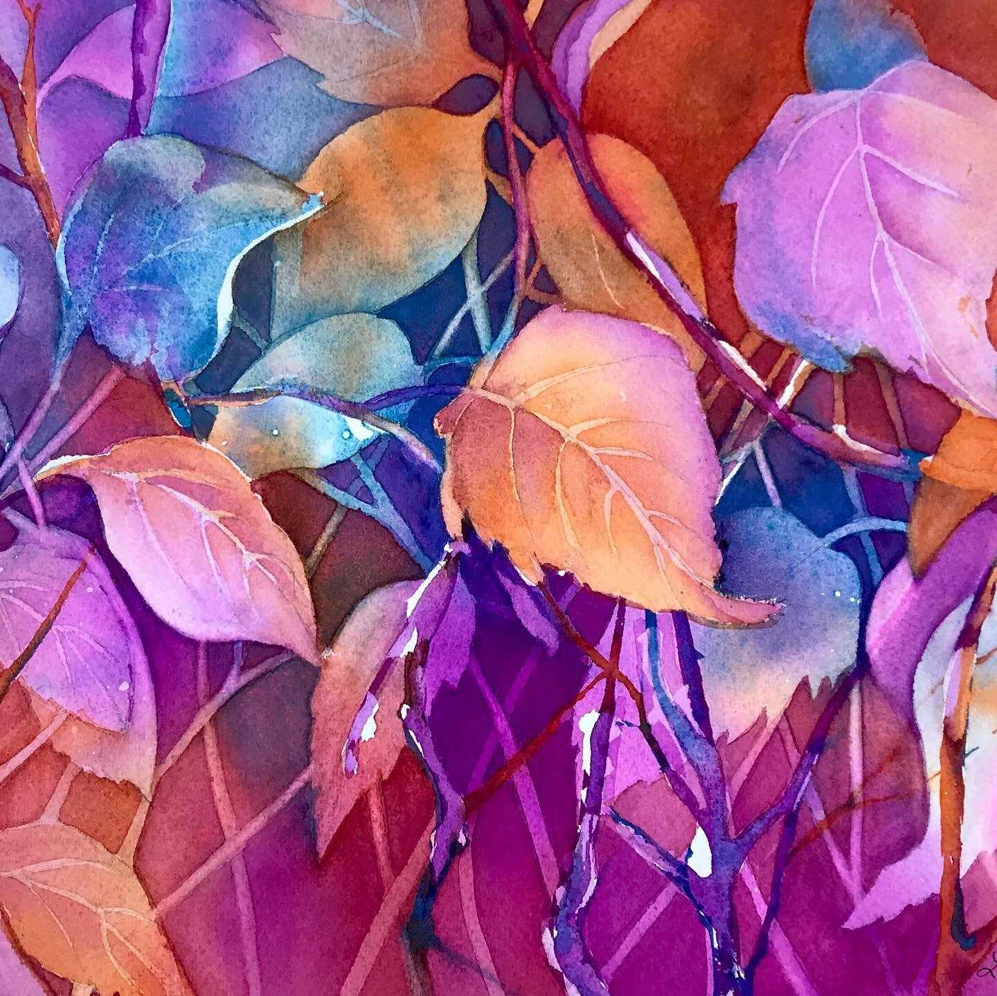 Anyone can love a flower, but it takes a lot to love a leaf. #instart #womenartists #watercolor_art #aquarellepainting #inspiring_watercolors #watercolordaily #aquarelleart #watercolorpaintings #watercolorartwork #intothewoods #leavesfalling #naturea