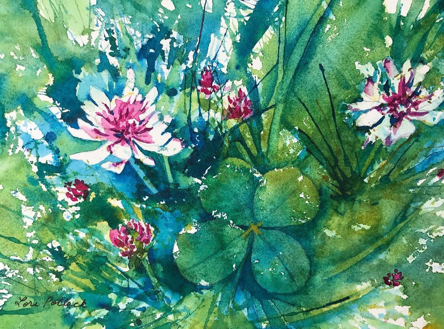 Happy St. Patrick&rsquo;s Day! Wishing you a lucky day.  #watercolor_art #instartist #aquarellepainting #inspiring_watercolors #watercolordaily #aquarelleart #watercolorpaintings #watercolorartwork #stpatricksday #goodluck #fourleafclover #shamrock #
