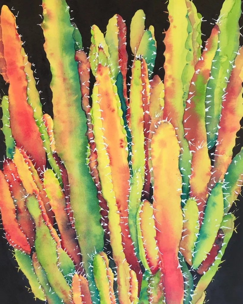 Candelabra Cactus Painting #2 - 20x14