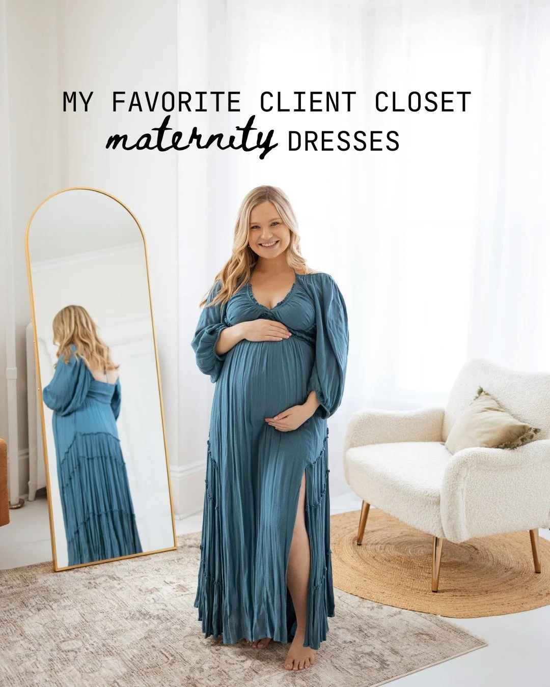 Not sure what to wear for your maternity session? I got you, mama!
Borrow a dress from my client closet! 

Psst-the best part is it's complimentary with your session!

Not feeling a dress? No problem, I'm also happy to help style you (and the rest of