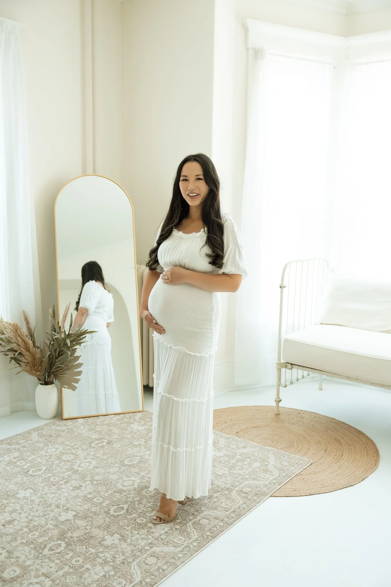 White Smocked Dress SM-M