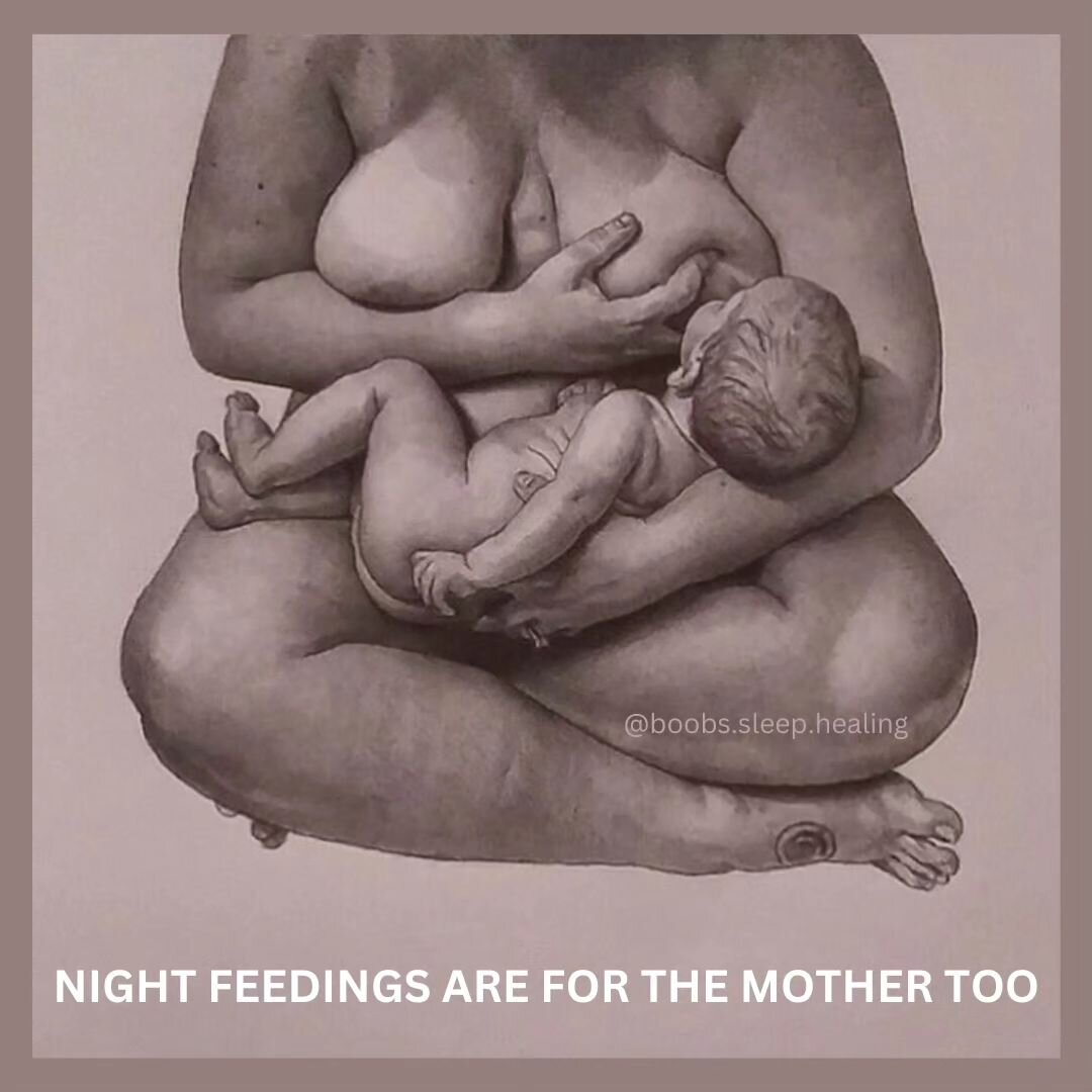 MOMS NEED IT TOO!

I rant a lot about the importance of feeding babies overnight for as long as they need... it's basic human decency (among other things), after all. But what seems to be consistently missing in this conversation is the maternal side