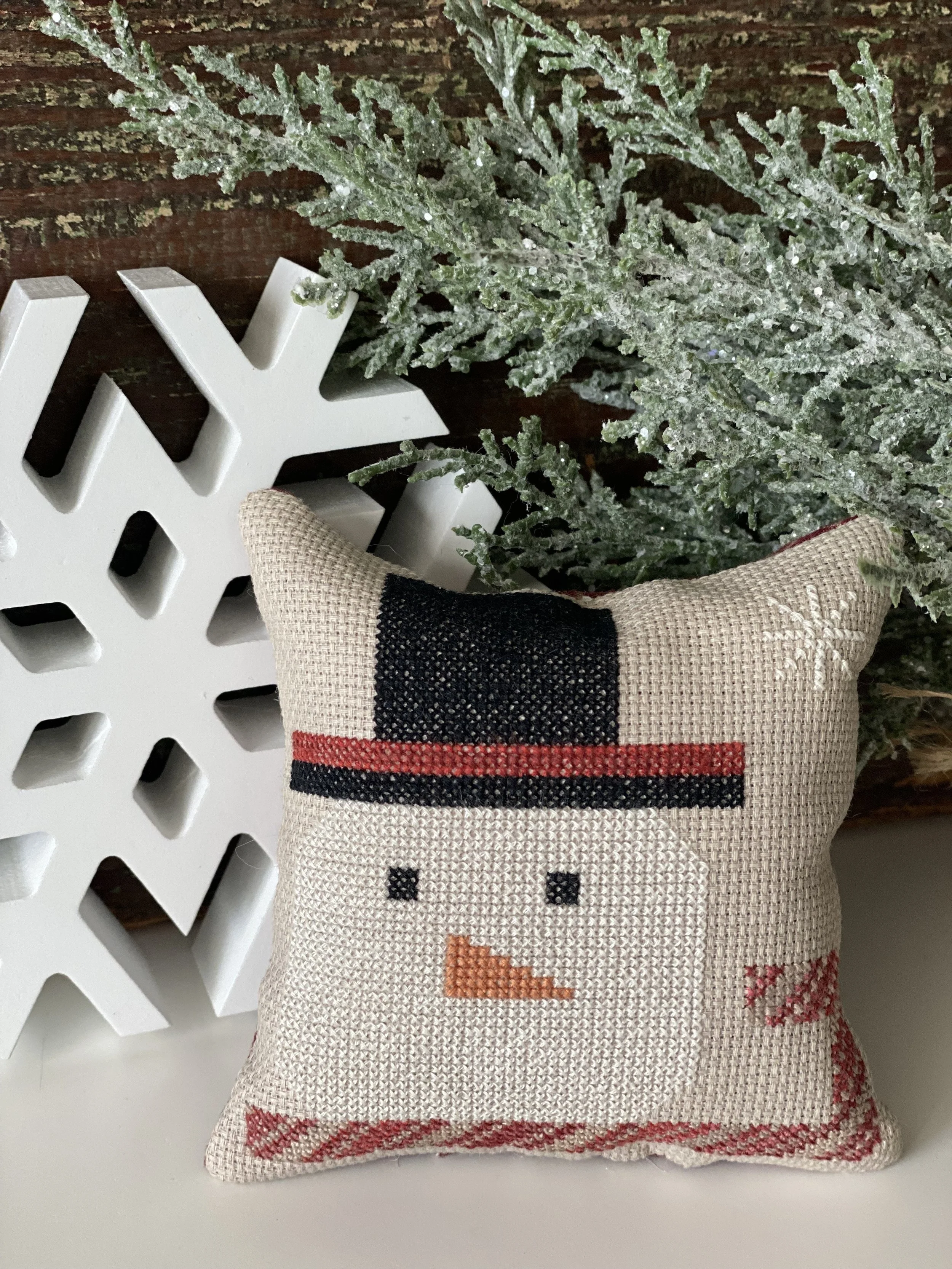 2 PDF Cross Stitch Patterns ~ Melt My Heart and Frosty's Broom from Laugh Yourself into Stitches