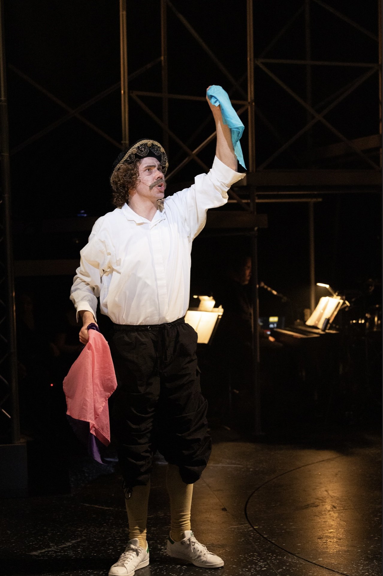 Weller Dorff as Dametas in 'Head Over Heels' at Syracuse University (Photo: Myron Martin)