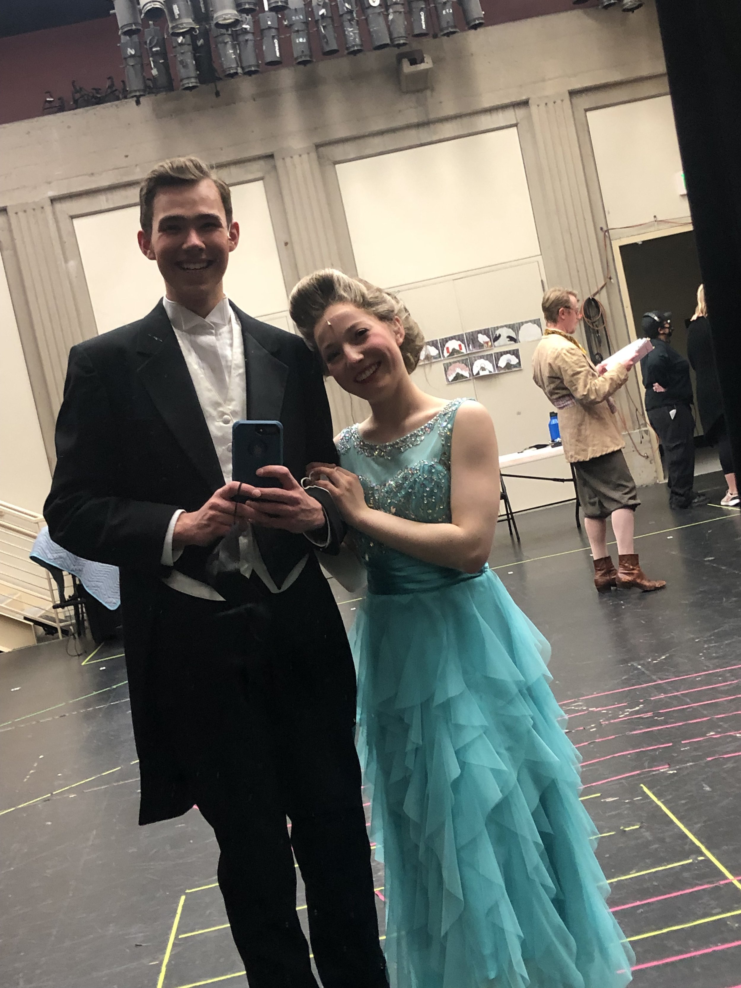 Weller with dance partner/fellow swing Georgia Lawrence