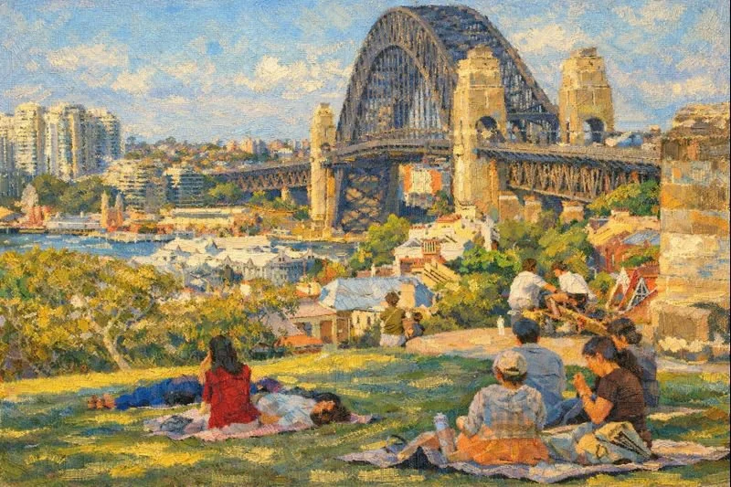 KathyWallacePhotography - Sydney Harbour Bridge Impressionist AI.JPG