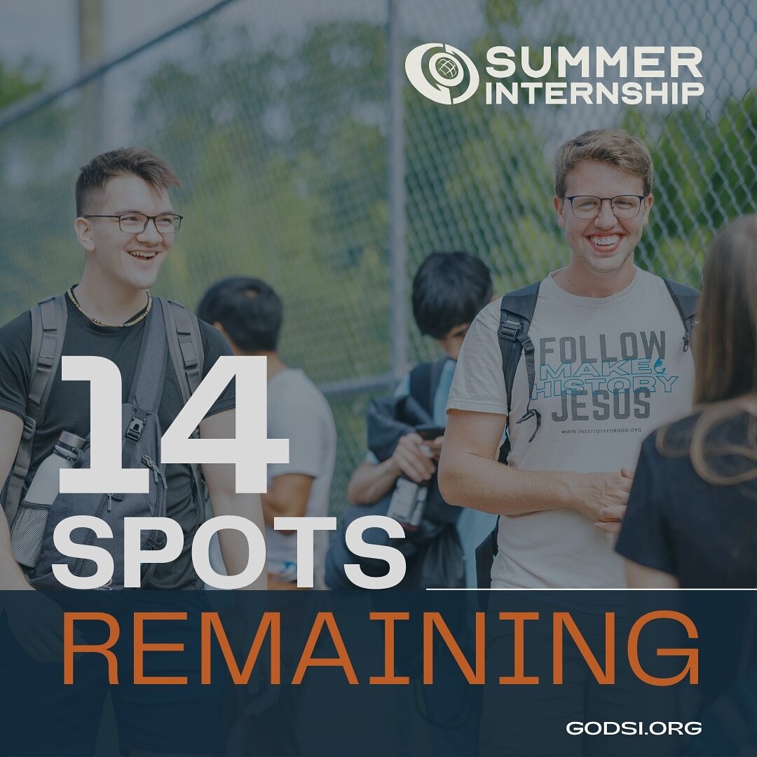 That was fast 🤯
24 spots down to 14 in no time. 

Plus, those who apply before Dec. 31 save $500! Run, don&rsquo;t walk, for the best summer of your life! 

#godsi #summerinternship #godintl #missions