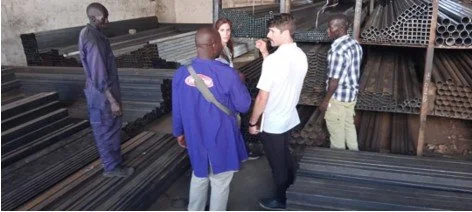 Organizing new shelving to be made for Soroti Regional Hospital pharmacies 