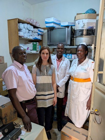 Sabrina with the pharmacy team from the chronic disease pharmacy area 