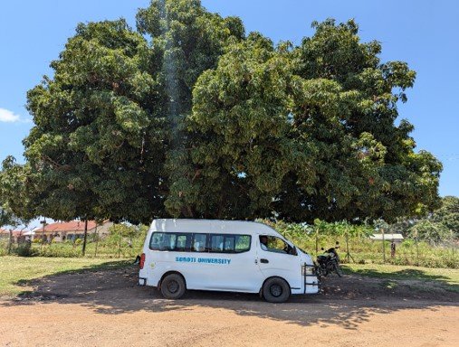 Travelling to the District hospitals with our Soroti representatives and driver