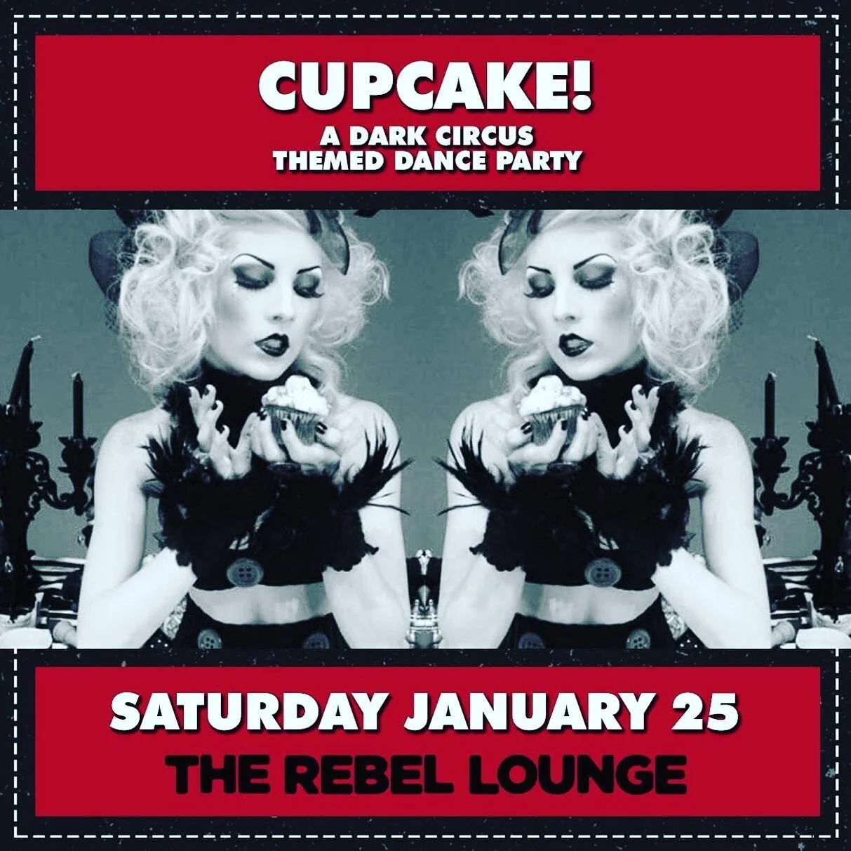 CONTEST TIME!! Share this image in your stories and tag @cupcakeworship for a chance to win FREE ENTRY to our 8th year anniversary CUPCAKE! CIRQUE BERSERK! [Must be at least 21 to attend the event]