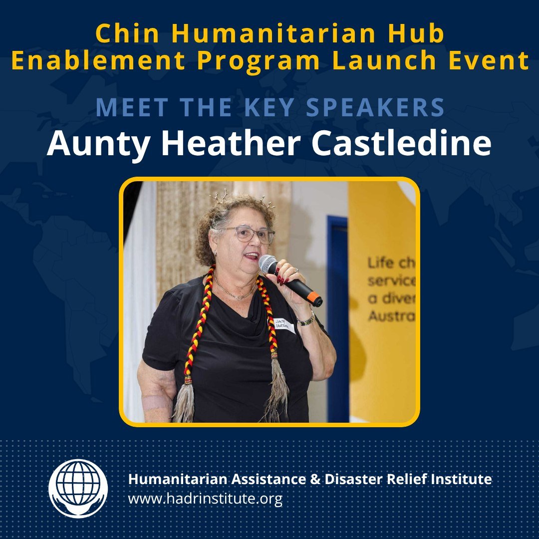 5 days to go! In anticipation of next week&rsquo;s Chin Humanitarian Hub Launch Event, we&rsquo;re proud to highlight the remarkable community voices contributing to the conversation, including Aunty Heather Castledine. 🌟

A highly respected Logan E