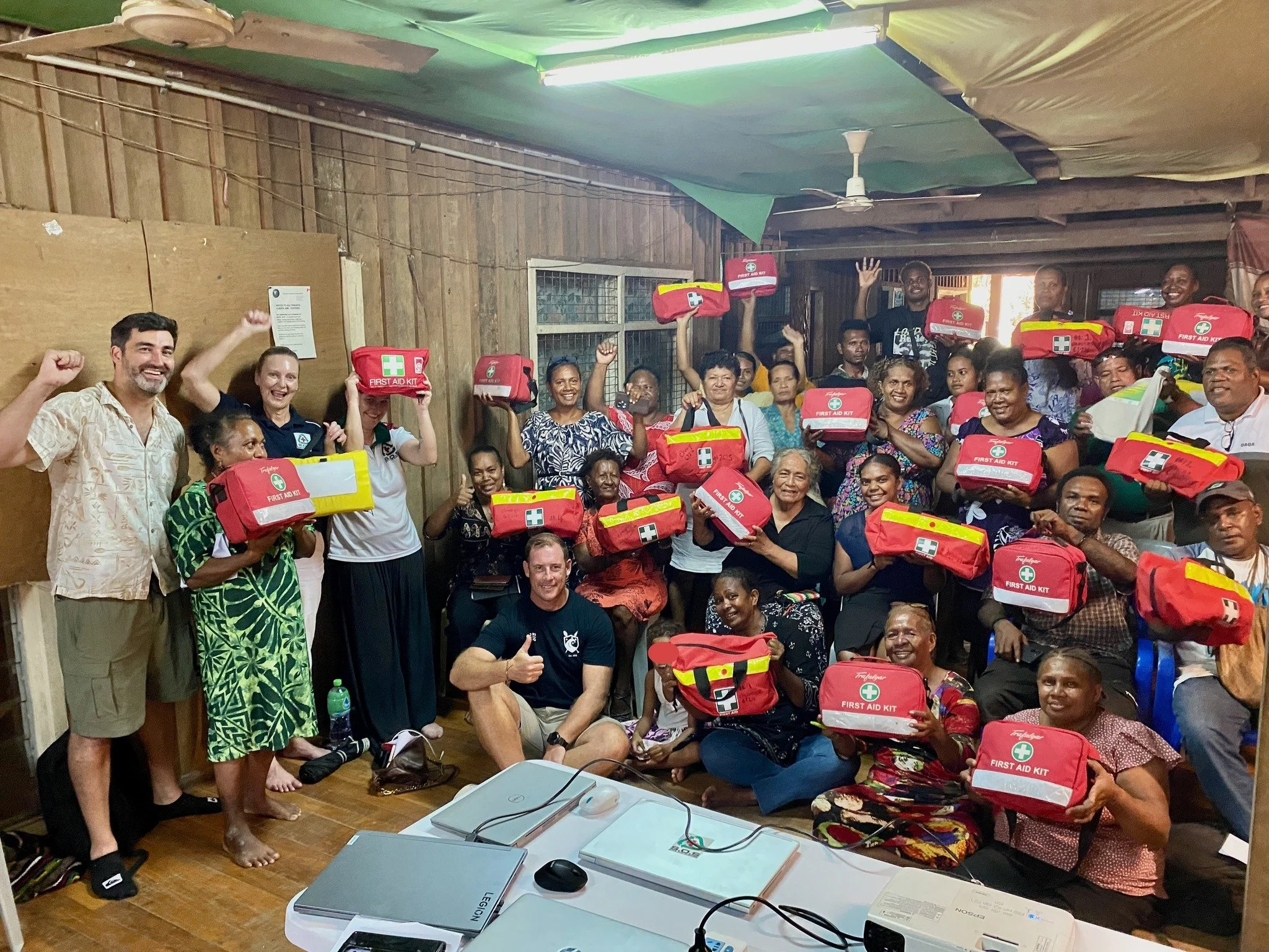 Preparedness is built in partnership.

HADRI recently worked alongside Airlink, Save Our Supplies and Pacific Guardians HQ in the Solomon Islands and Vanuatu, supporting the delivery of first aid kits, training 26 civil society organisations, and lis