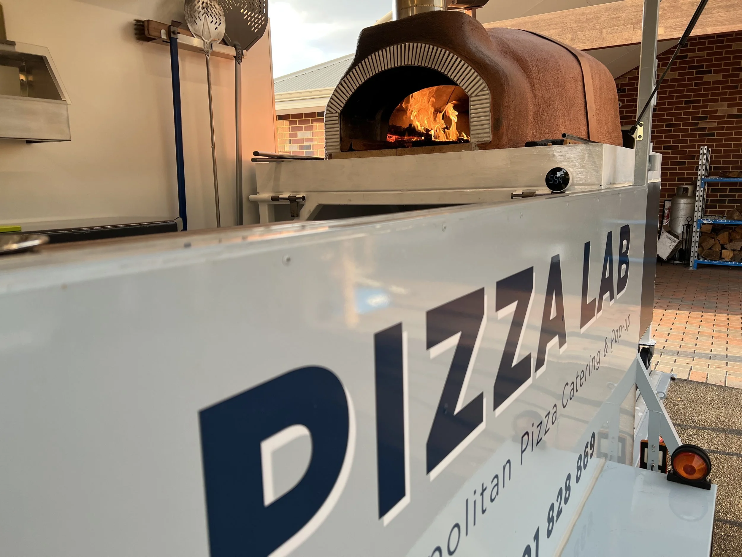 Wood fired pizza oven catering
