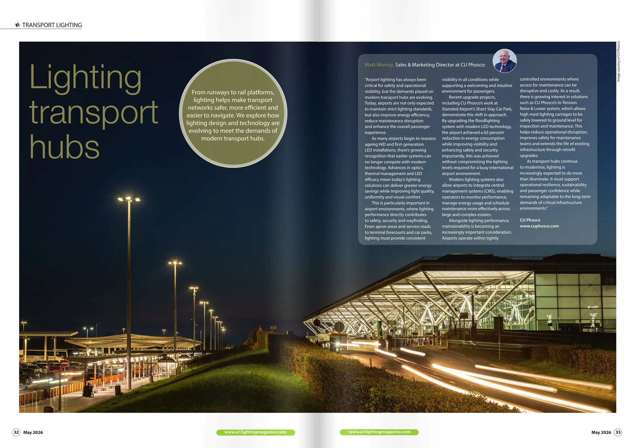 A1 Lighting Magazine May 2026, Stanstead Airport